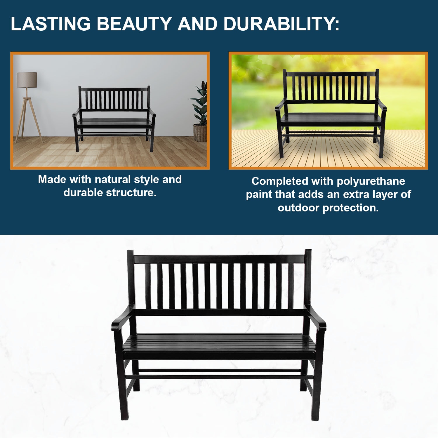 Shine Company 4217BK benches - View #9
