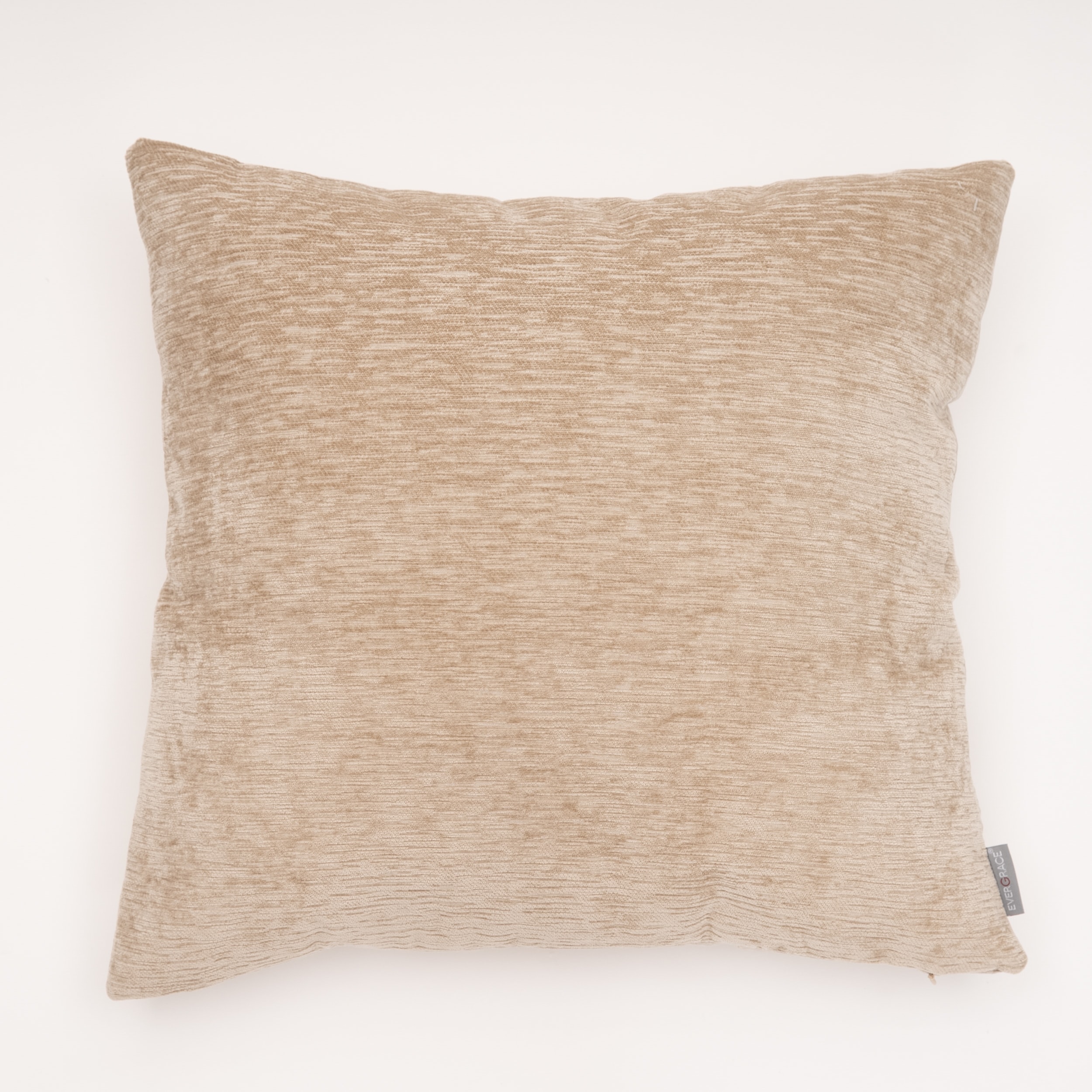 EVERGRACE EG7286455 Dainty 20-in x 20-in Sesame Square Indoor Decorative Pillow