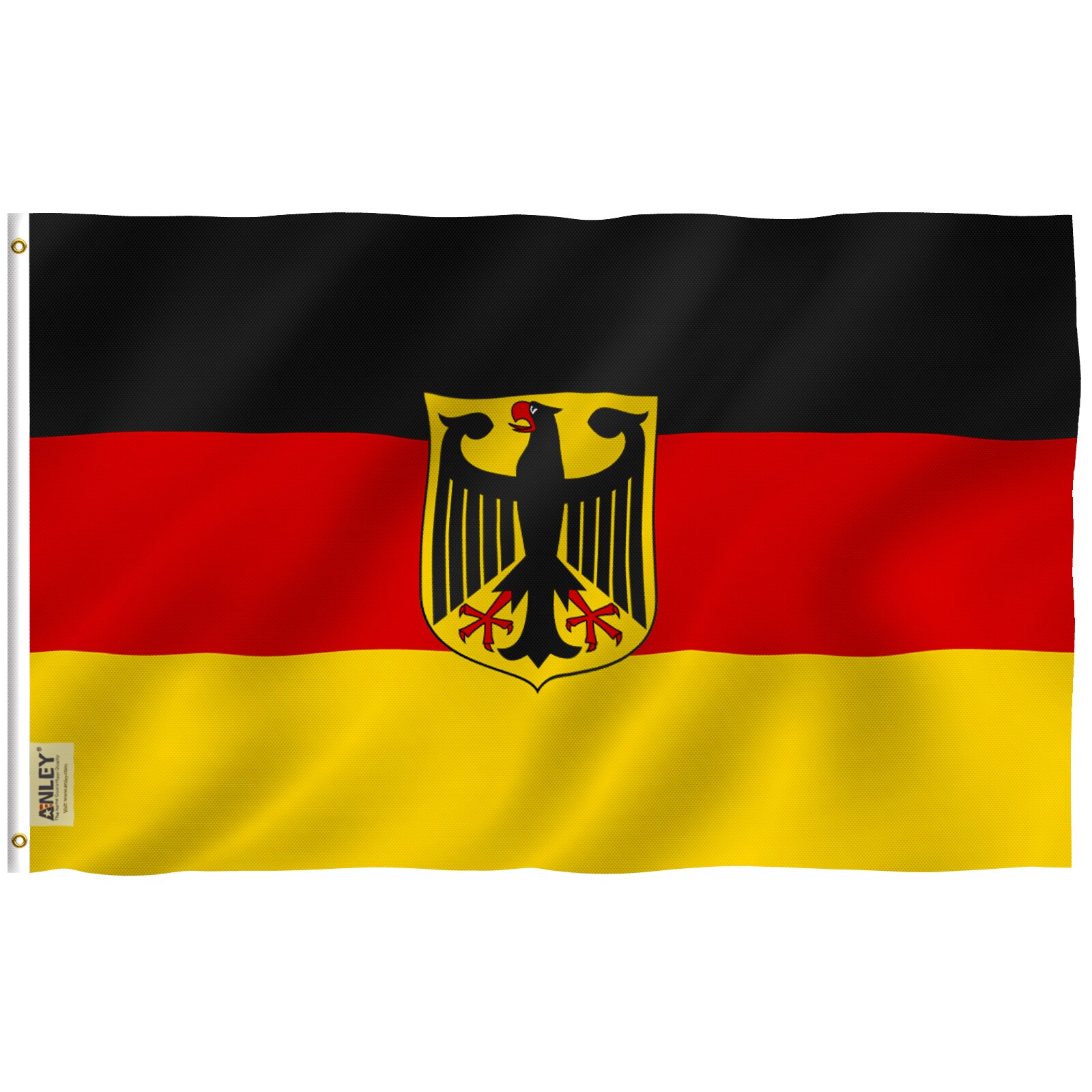 Anley German State Ensign Flag 5-ft W x 3-ft H International Flag in the  Decorative Banners & Flags department at
