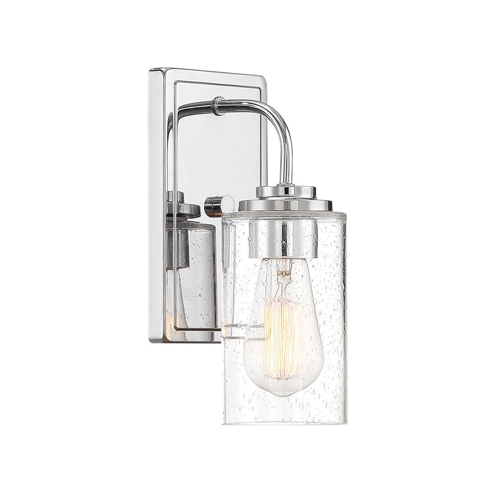 Logan Chrome Dimmable Direct Wired Wall Sconce