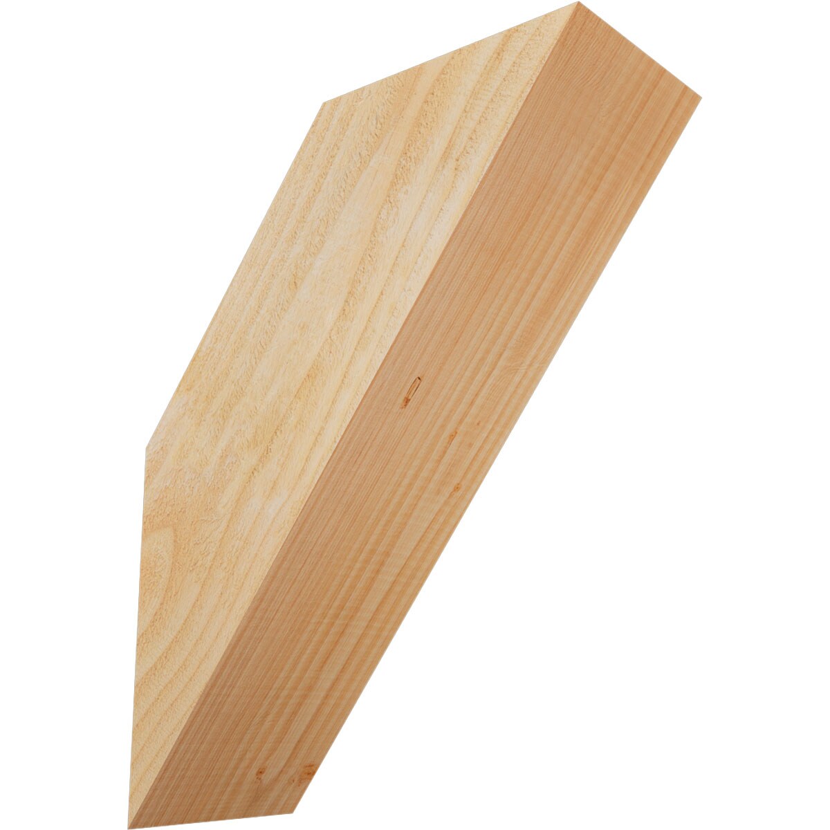 Ekena Millwork BRC06X14X18TRA00RDF 6-in x 14-in x 18-in Douglas Fir Unfinished Wood Traditional Rough Sawn Knee Brace