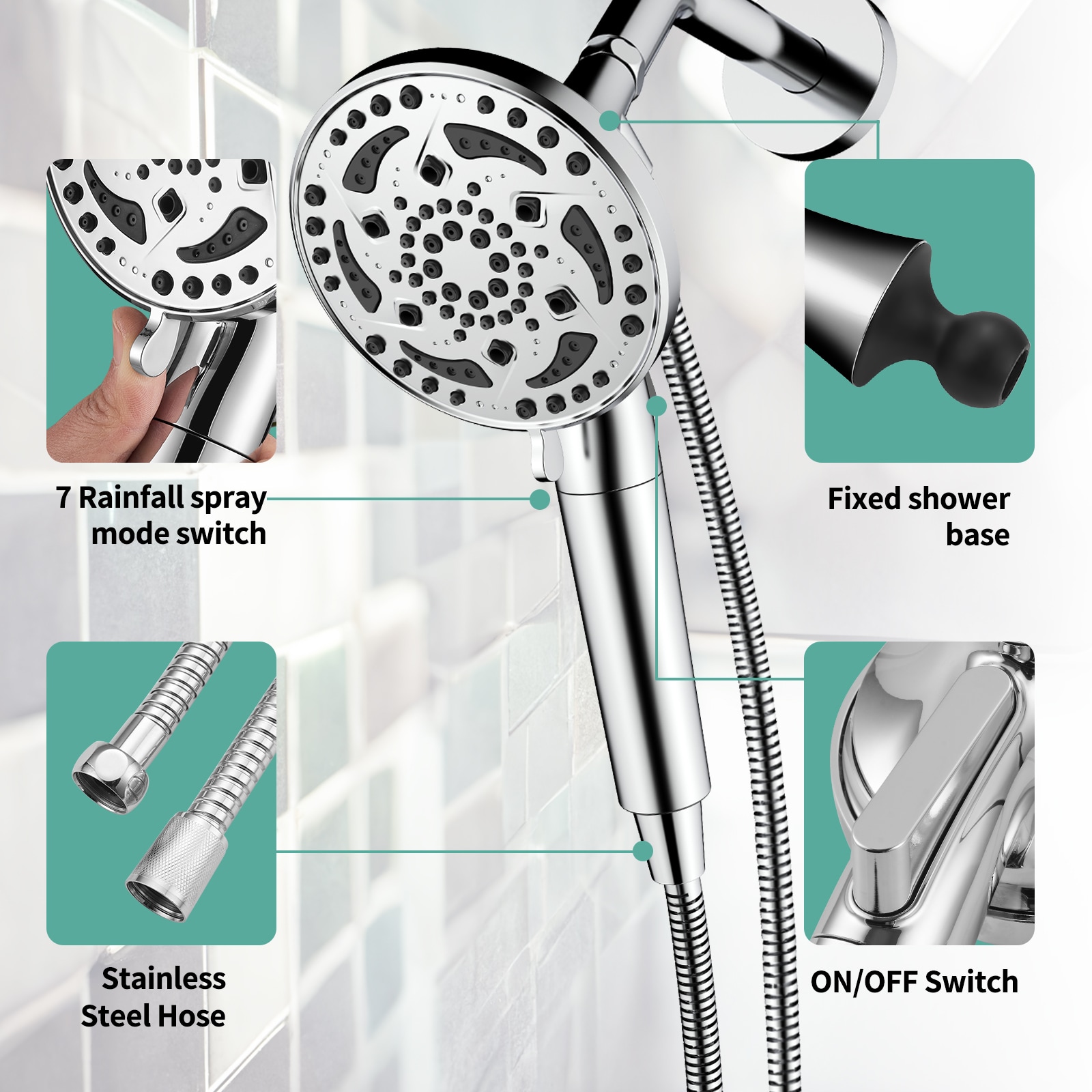 Cobbe LSSHK0207C Fixed-Showerhead - View #8