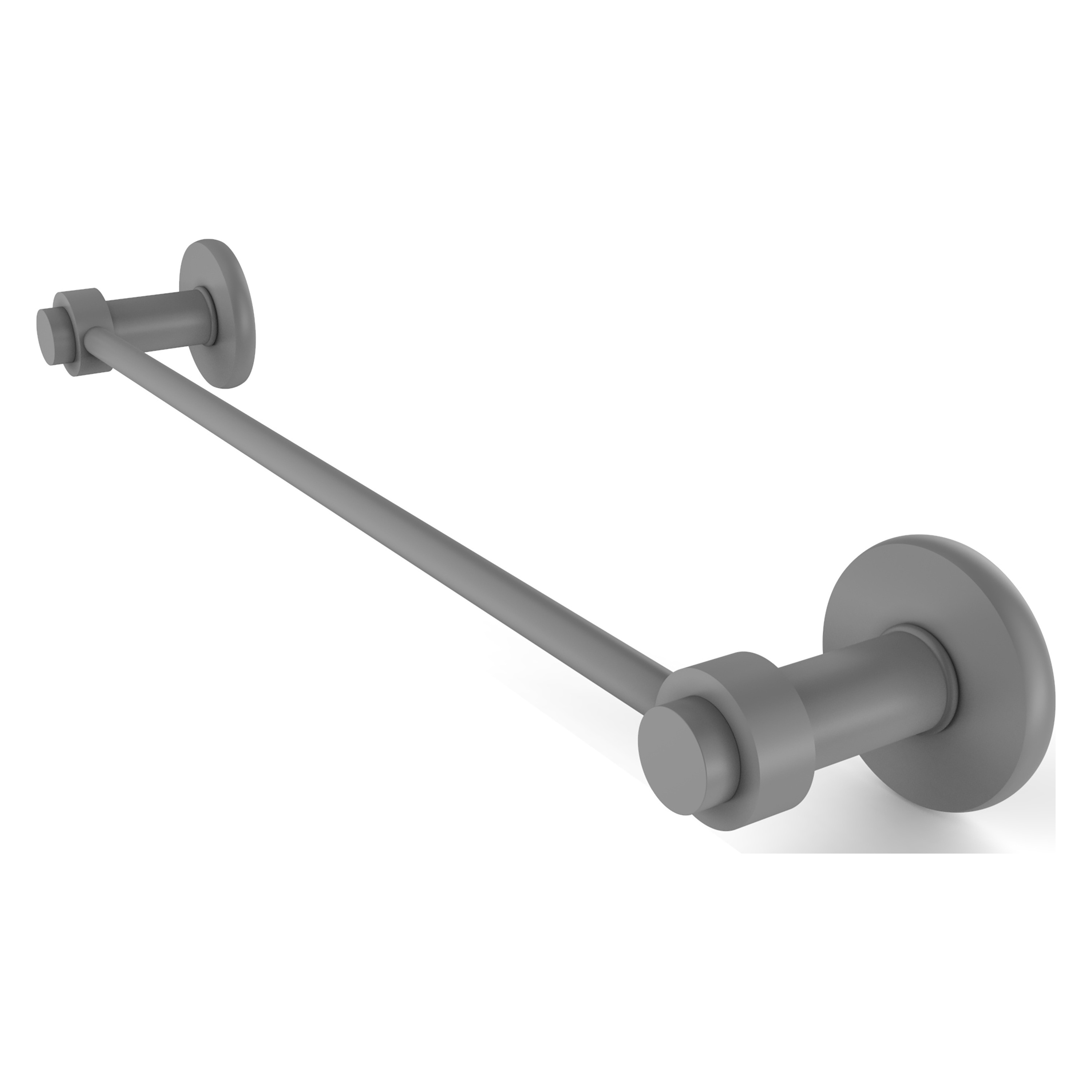 Allied Brass 931/30-GYM Mercury 30-in Matte Gray Wall mount Single Towel Bar