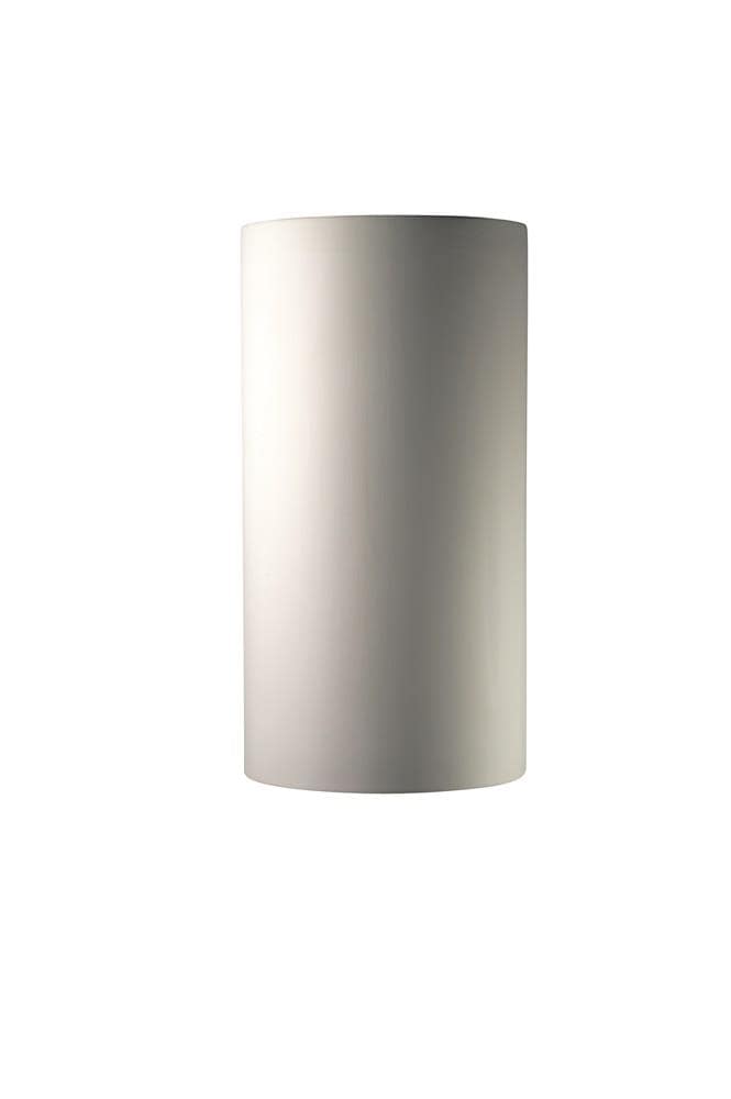 Justice Design Group CER-1160-BIS Ambiance 10.75-in W 1 -Light White Transitional Wall Sconce