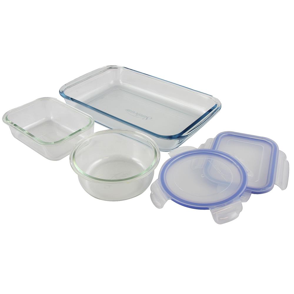 Sunbeam Clear 3-Piece Glass Bakeware Set in the Bakeware