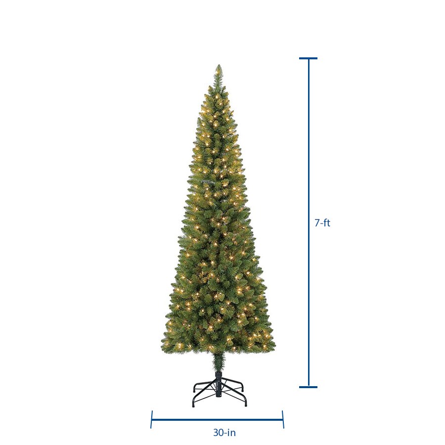Holiday Living 7ft Greensboro Prelit Slim Artificial Christmas Tree