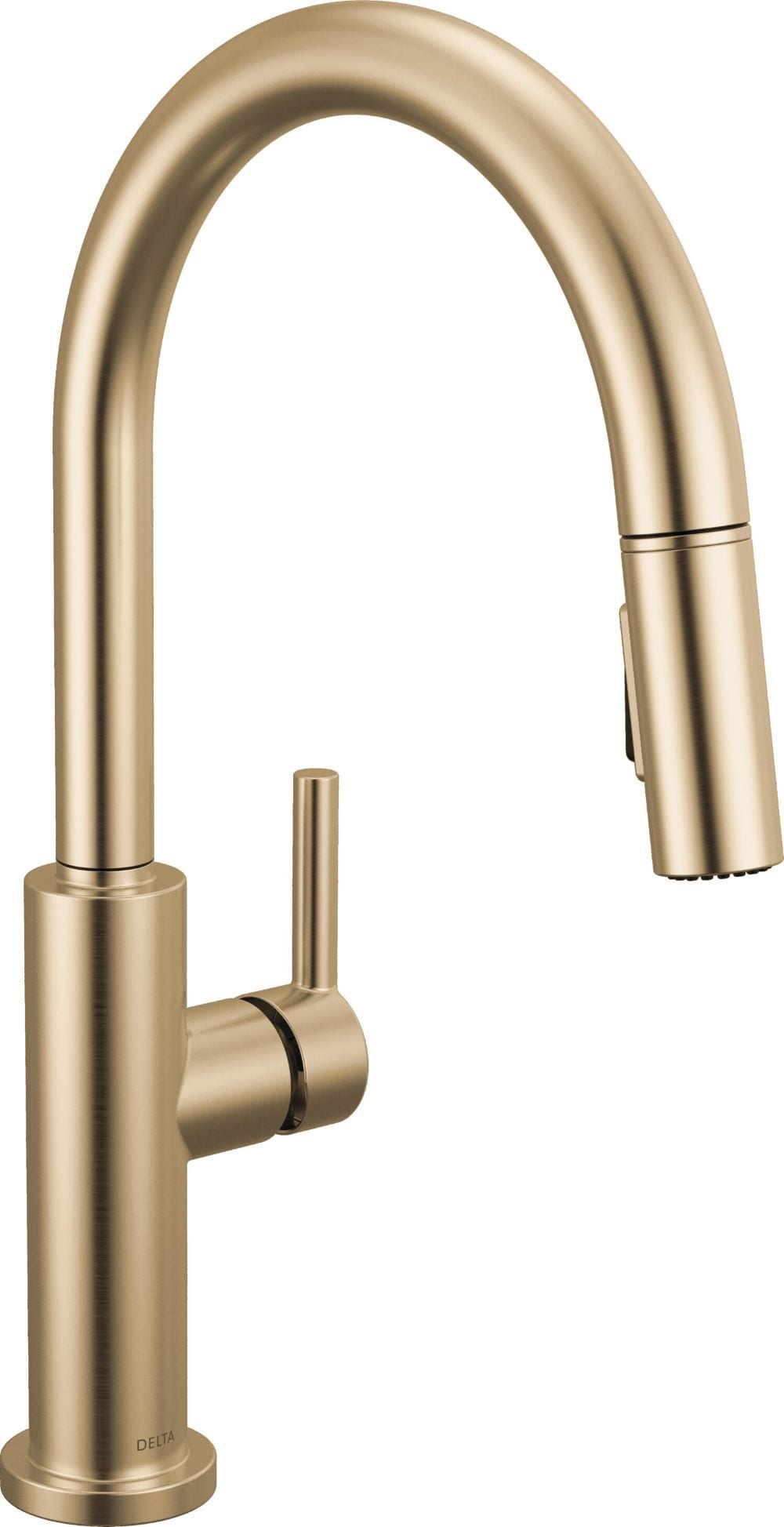 Delta 19867LF-CZ Nicoli Champagne Bronze Single Handle Deck-mount Pull-down Kitchen Faucet with Sprayer ( Deck Plate Included )