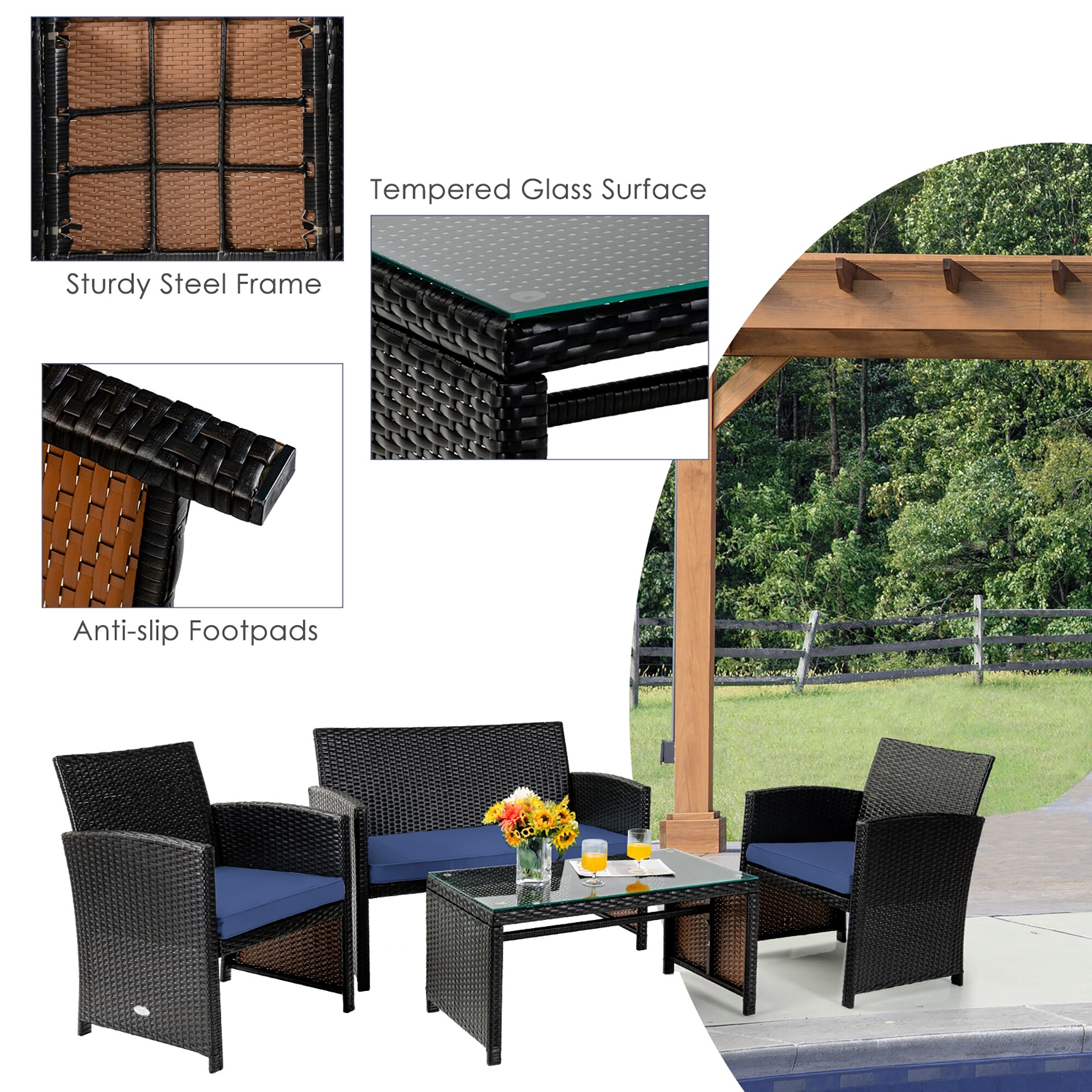 BABOOM BOM-64NY-CO Patio-Conversation-Sets - View #8