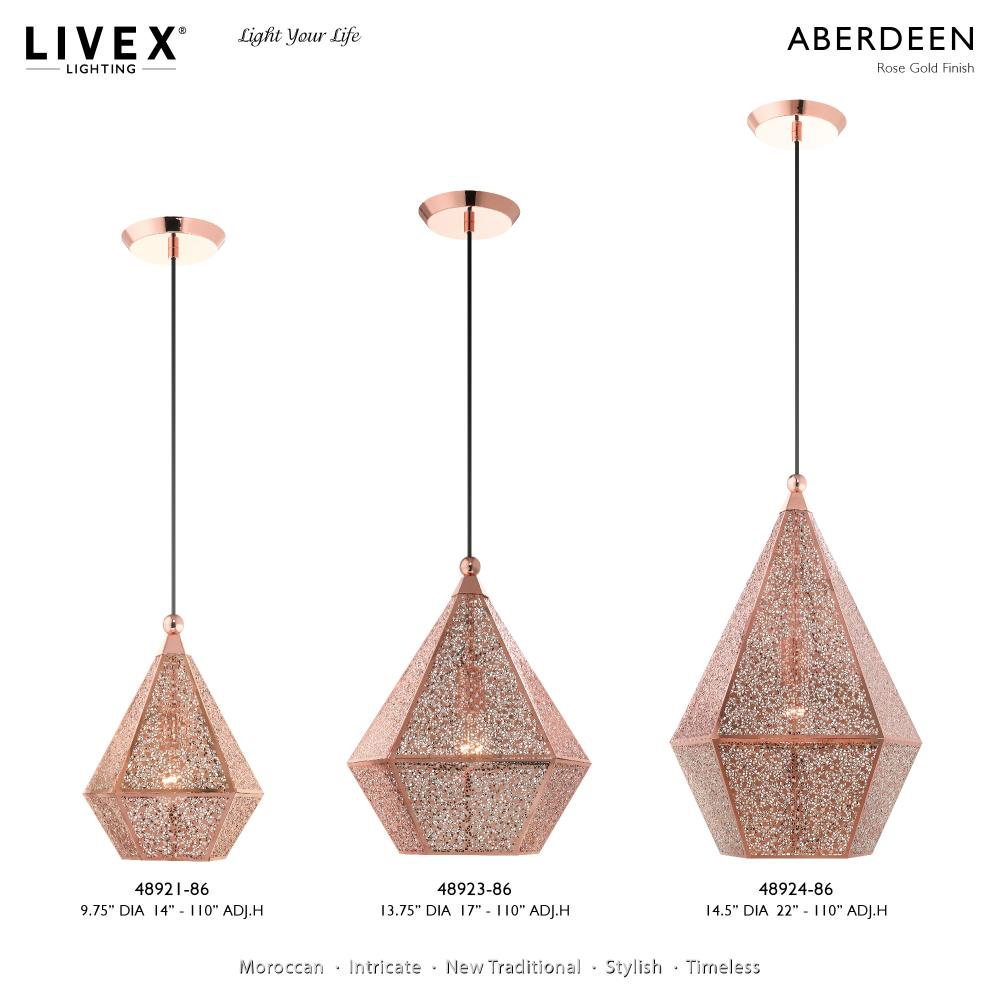 rose gold finish pendant lights