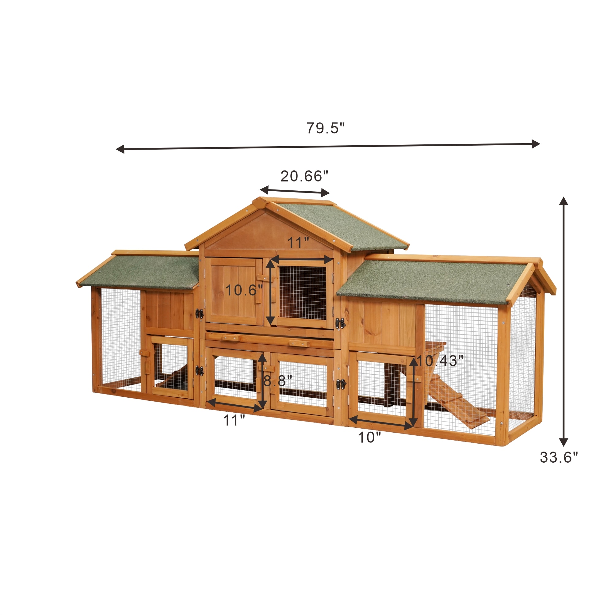 LIVIZA PH10007GN Chicken-Coops-Rabbit-Hutches - View #6