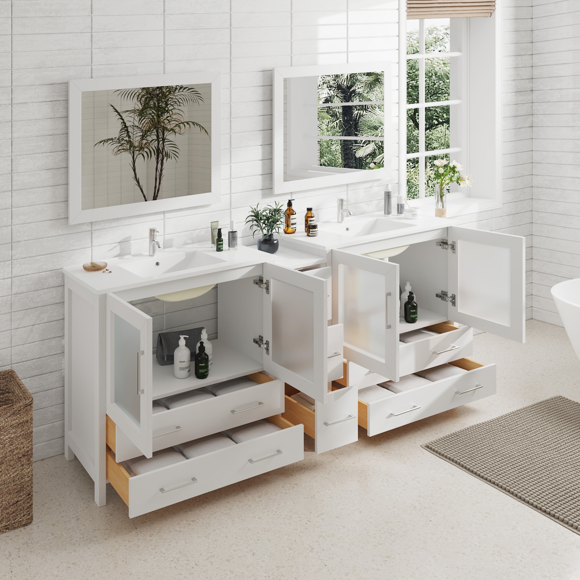 Vanity Art VA3036-84W Bath-Vanity-Combo - View #3