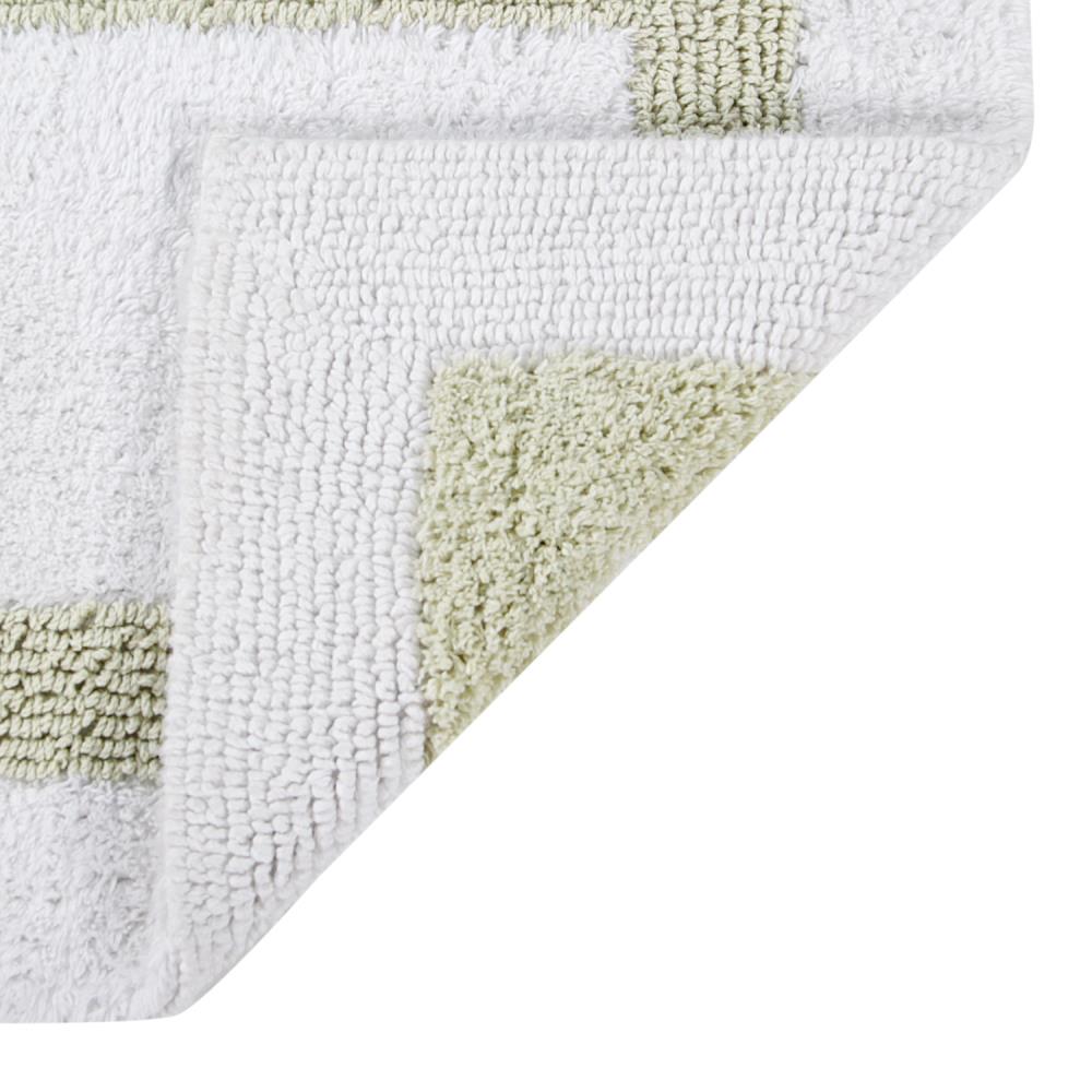 20x60 Hotel Collection Bath Rug White/sage - Better Trends : Target