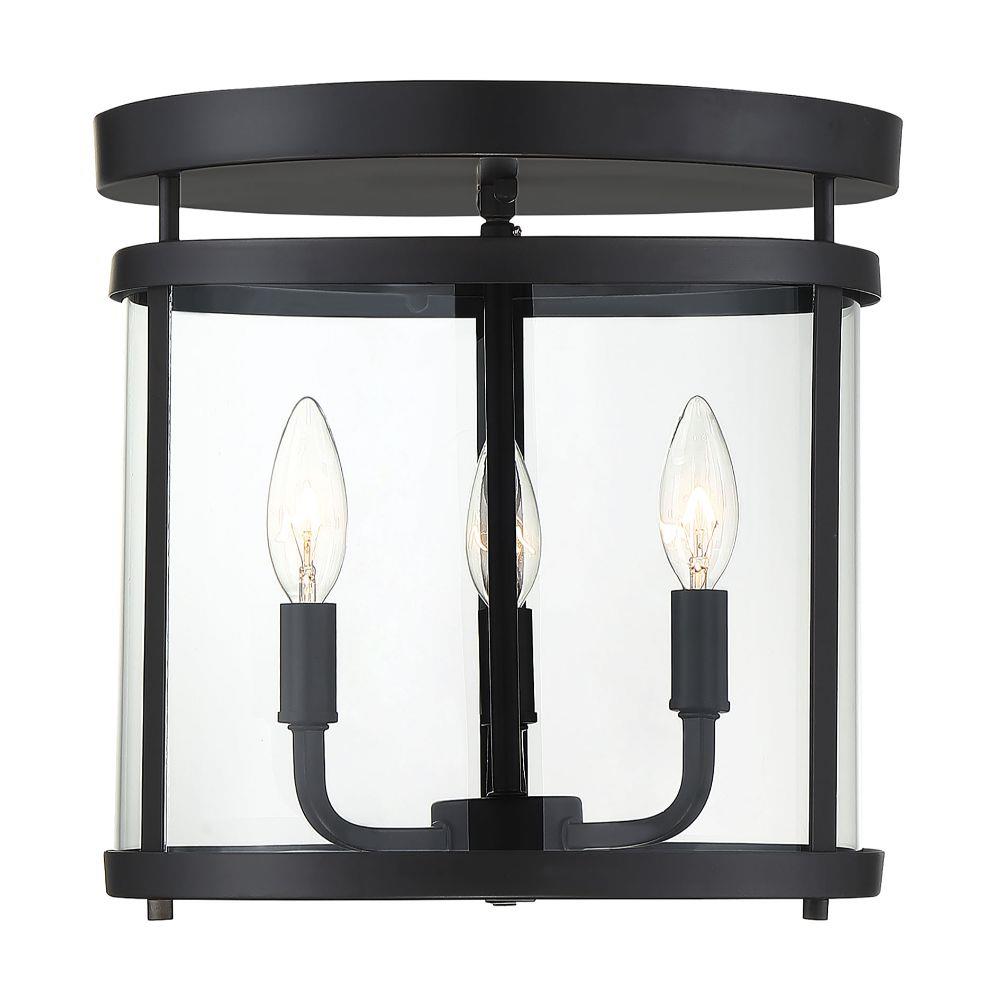  LW-SH513253 1-Light 12.5-in Black Flush Mount Light