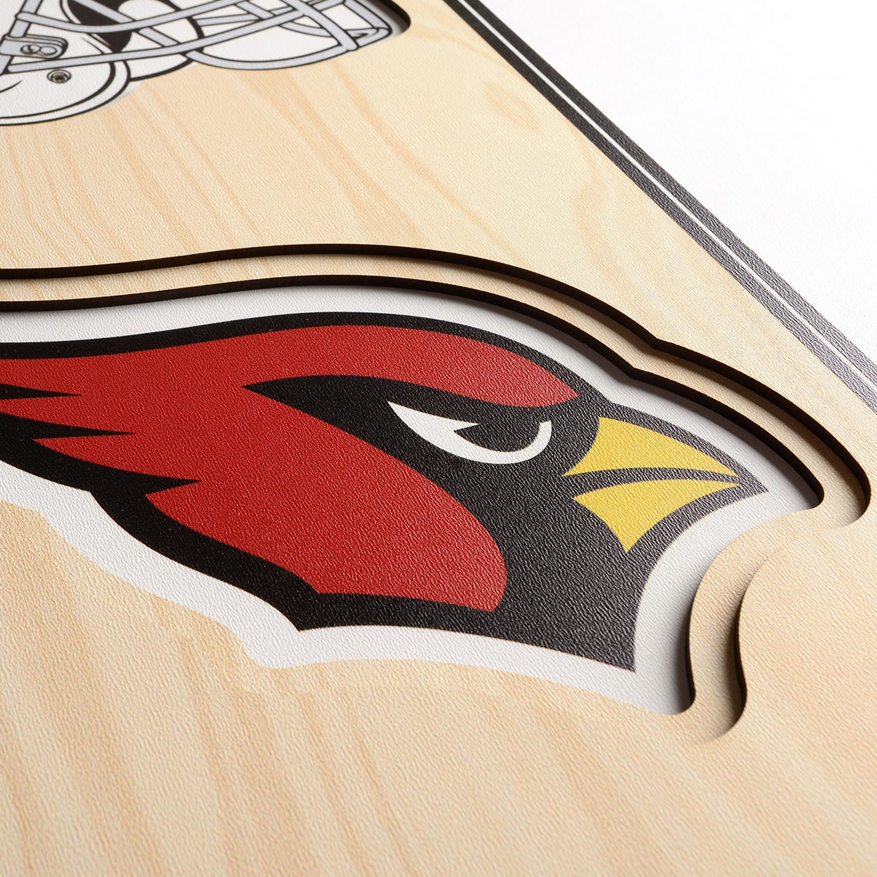 StadiumViews Arizona Cardinals Youthefan Team Colors Floater Frame 32-in H  x 8-in W Sports 3D Art in the Wall Art department at