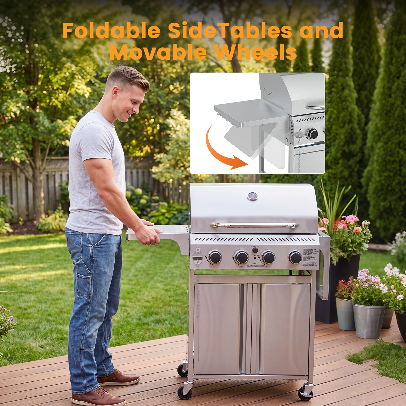 COWSAR LSPG-G0140F Gas-Grill - View #8