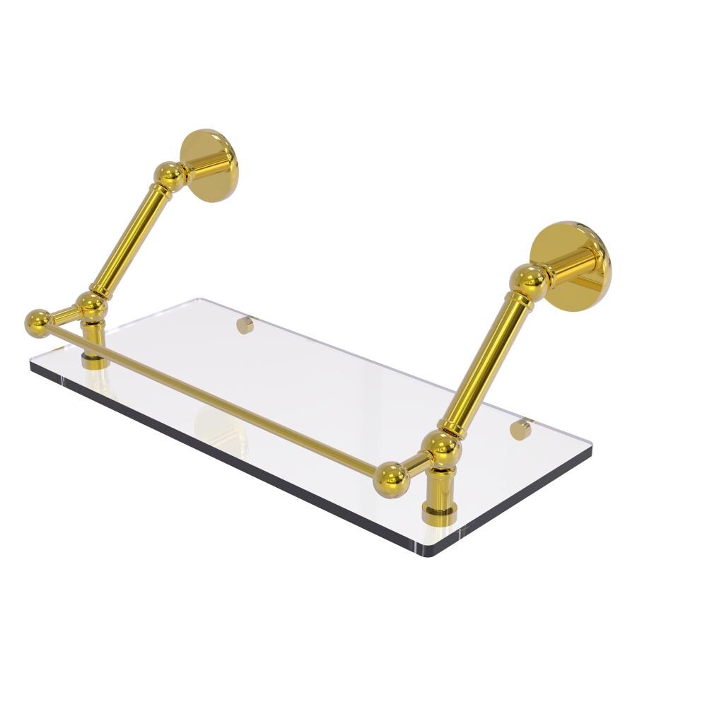 Allied Brass P1000-1-18-GAL-PB Prestige Skyline Polished Brass Wall mount Bathroom Shelf ( 18-in x 8-in x 8-in )