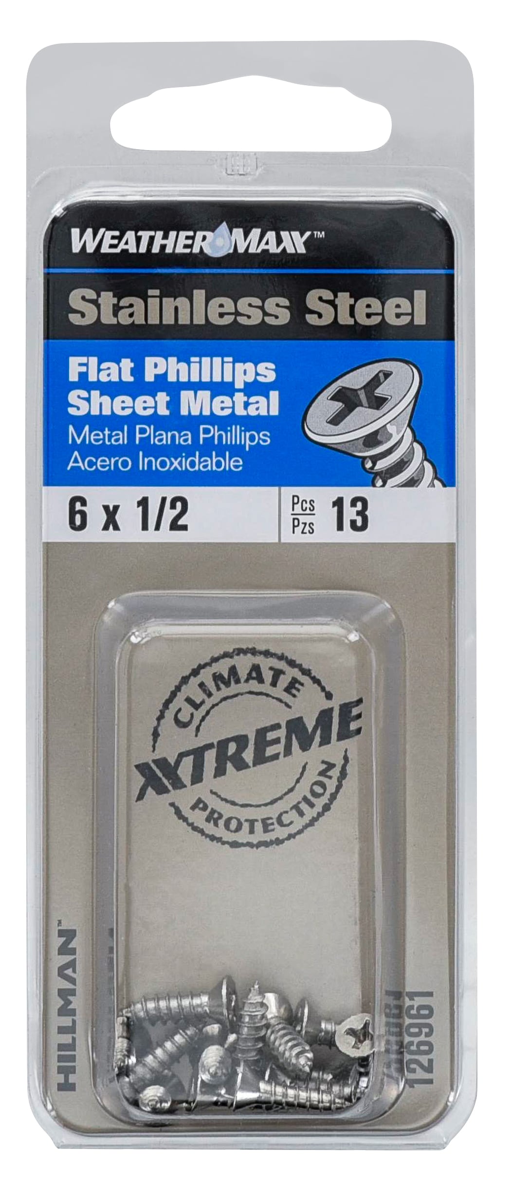 Hillman #6 x 1/2-in Phillips-Drive Standard Sheet Metal Screws (13 ...