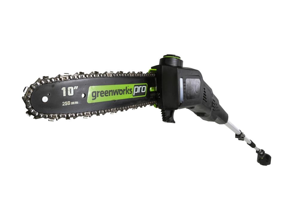 Greenworks Pro 60 volt 10 in Battery Pole Saw Battery and Charger