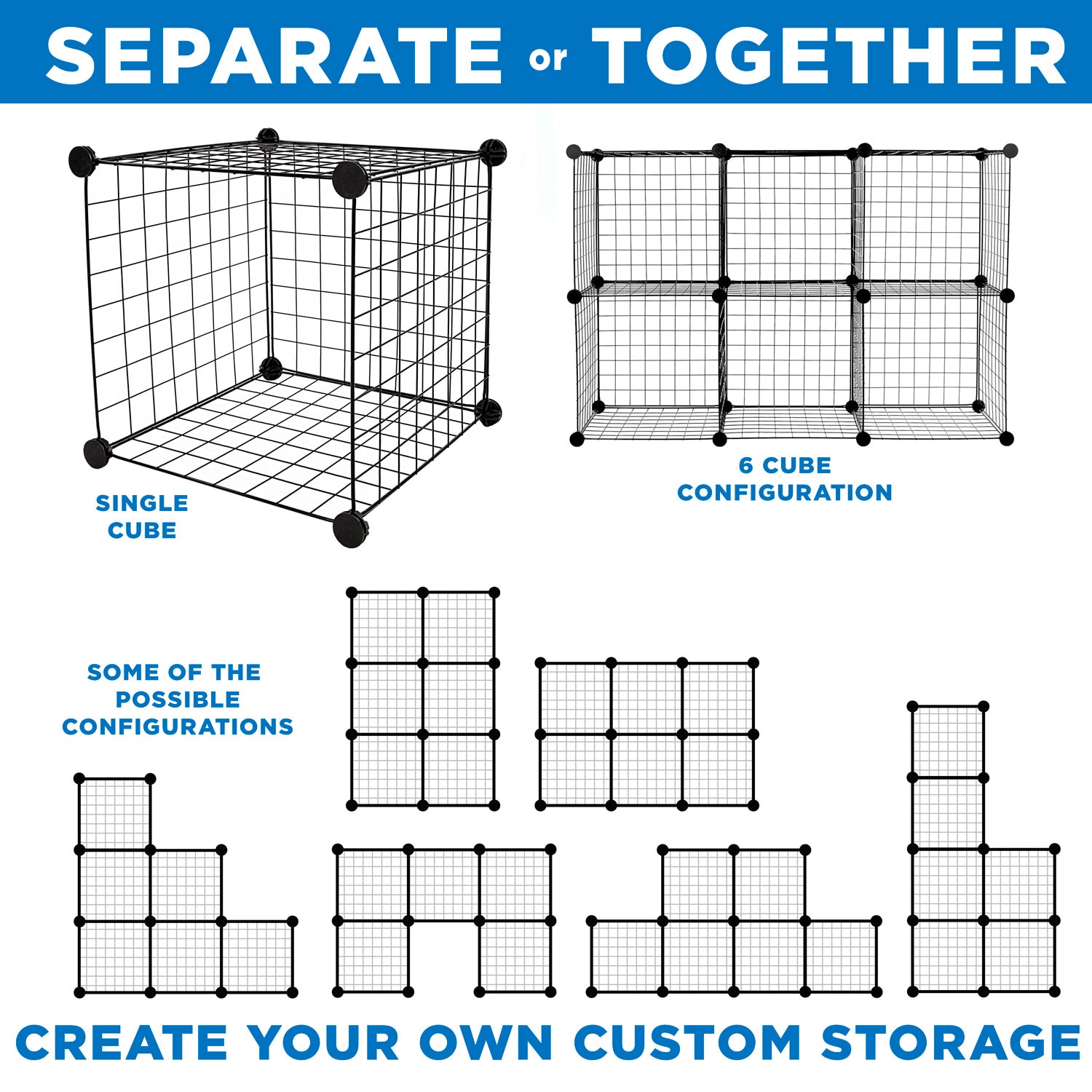 Mount-It! WI-4012 Laminate-Storage-Cubes - View #5