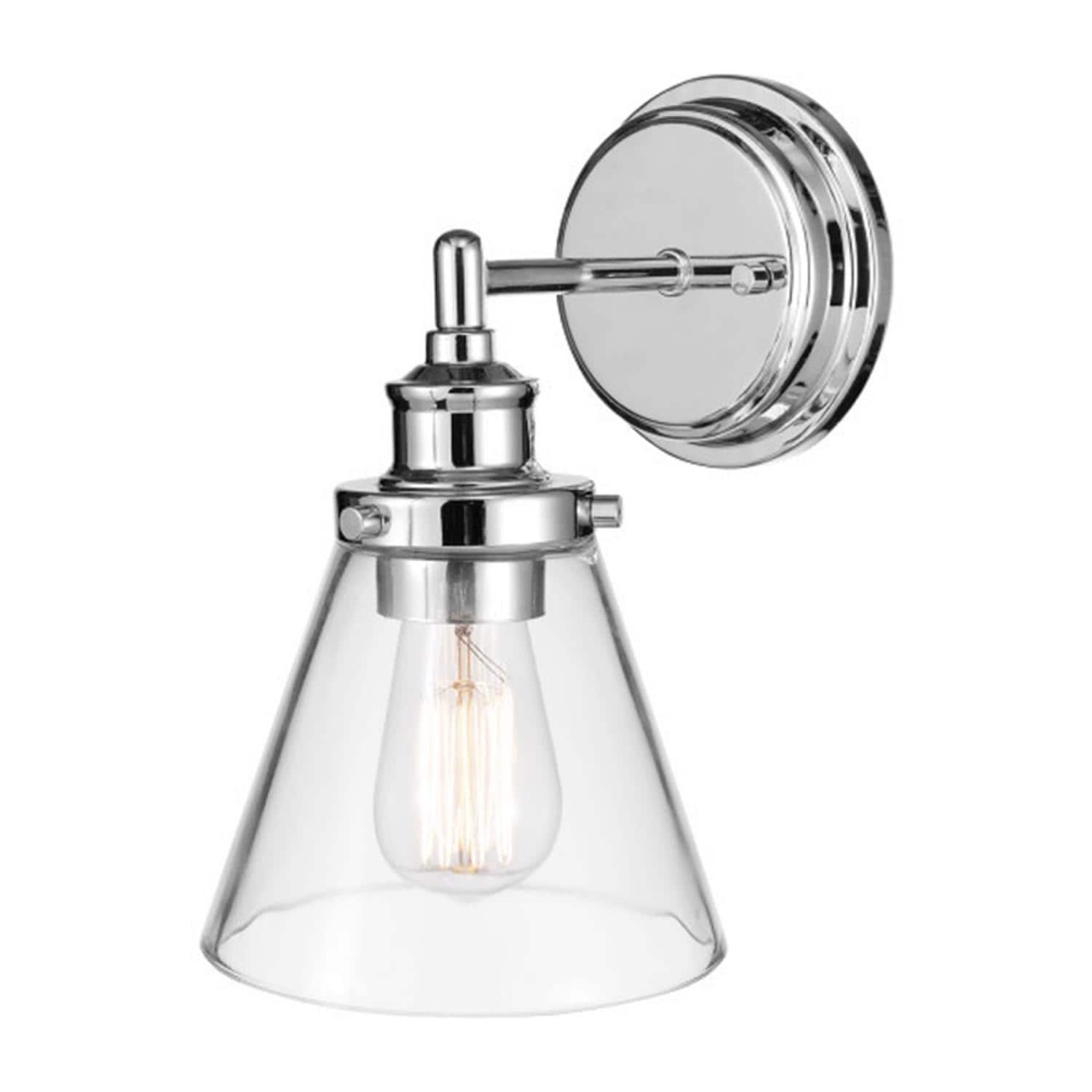 Globe Electric - Parker 1 Light Chrome Wall Sconce