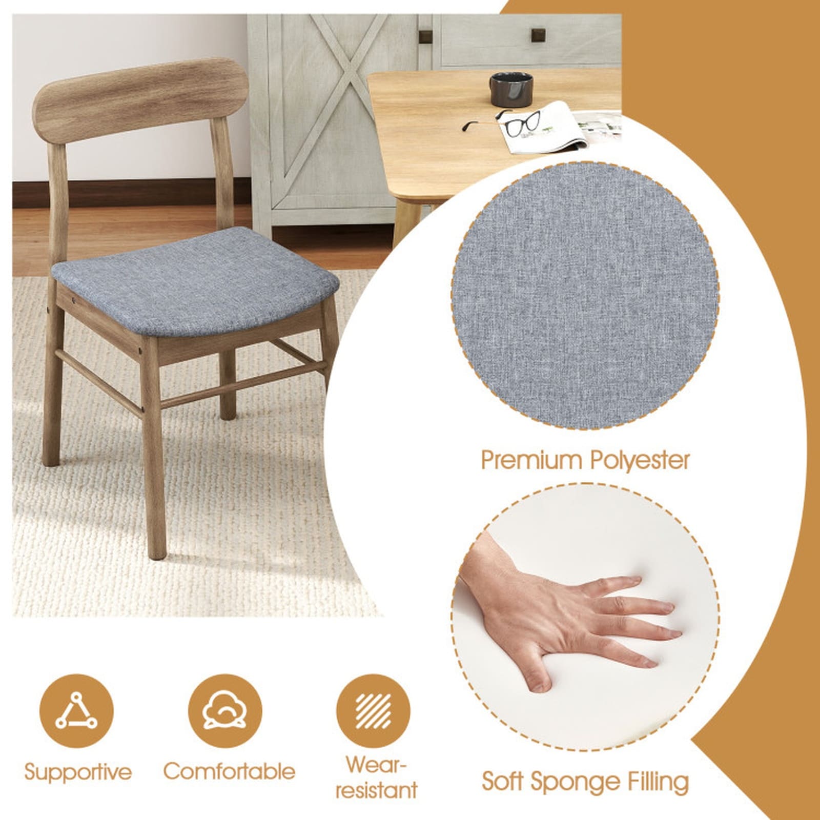 SUGIFT LW018SUGHY1327 Dining-Chairs - View #4