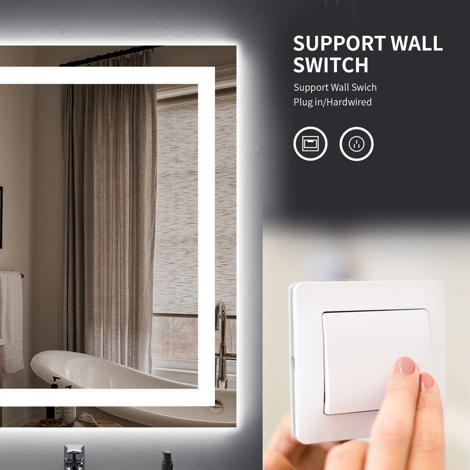 Forclover MF03GI-ME05 Framed-Bath-Mirrors - View #5