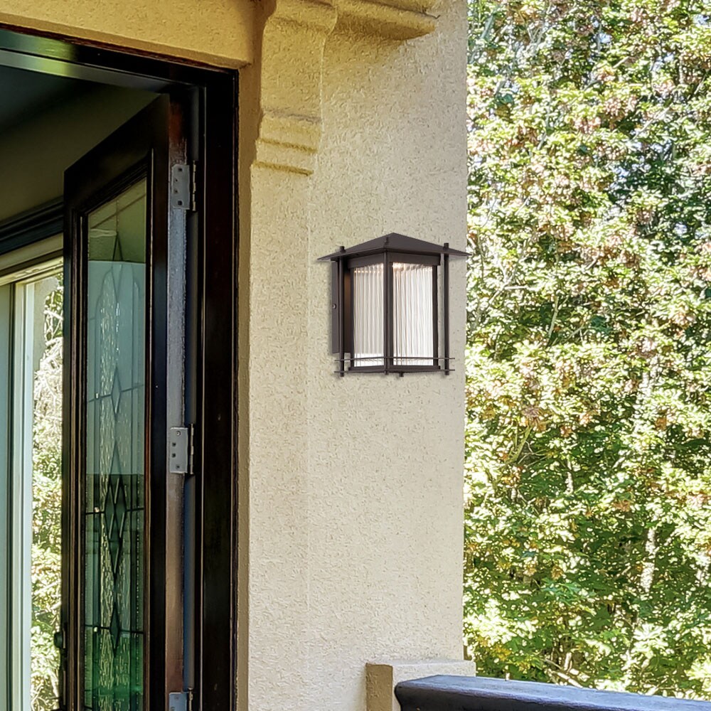 Designers Fountain LED32531-BNB Hadley 9.4-in H Bronze Hardwired Integrated LED Outdoor Wall Light