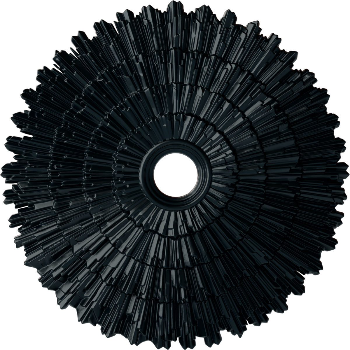 Ekena Millwork CM24ENNSF Eryn 24.75-in W x 24.75-in L Painted Night Shade Polyurethane Whole Ceiling Medallion