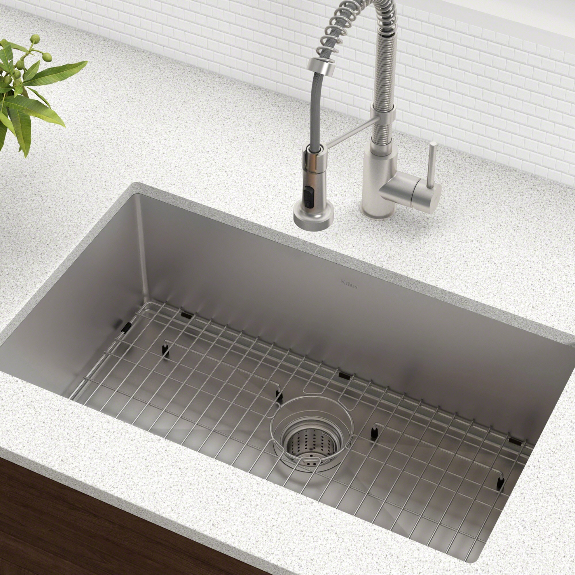 Kraus KHU100-30-100-75MB Kitchen-Sinks - View #3