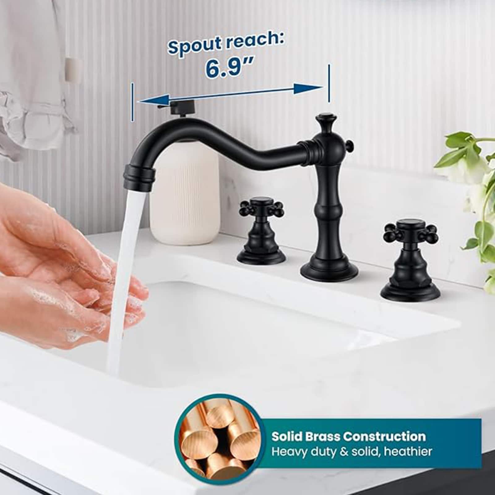 BYH Y-WBF001-MB Lavatory-Faucets - View #3