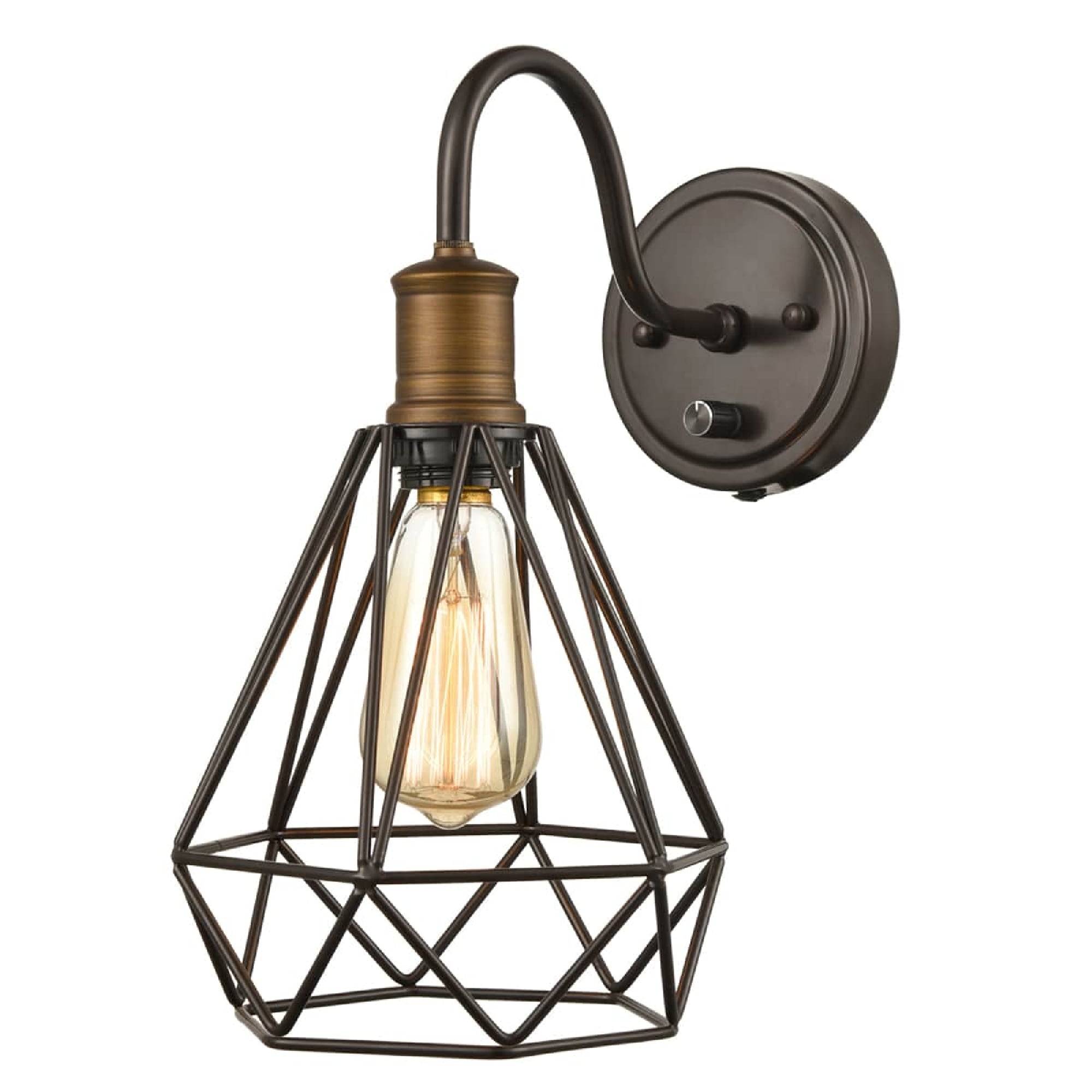 Barn Light Antique Bronze Industrial Wall Sconce Set