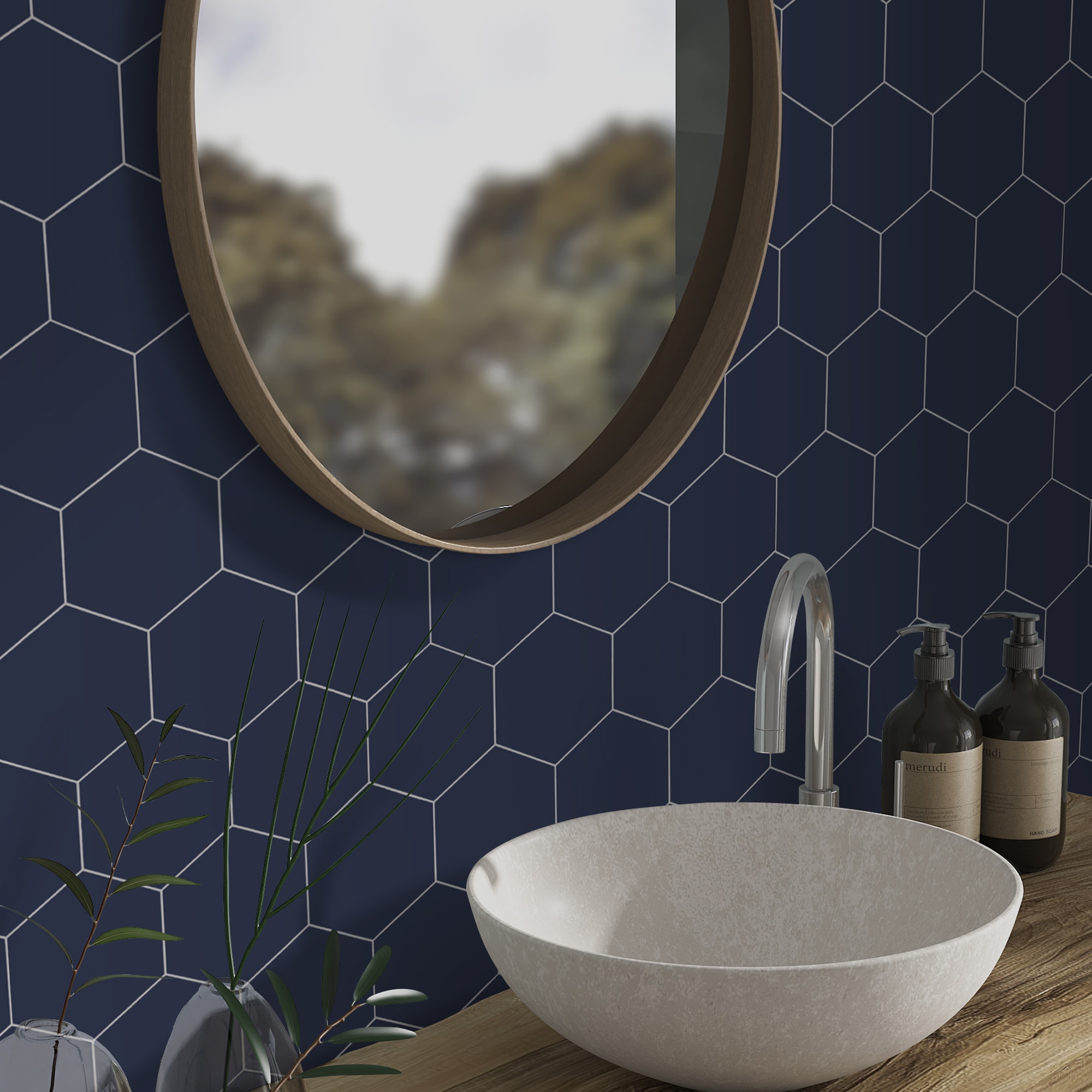 SUNWINGS HEX99-BLU-10 Ceramic-Tile - View #2