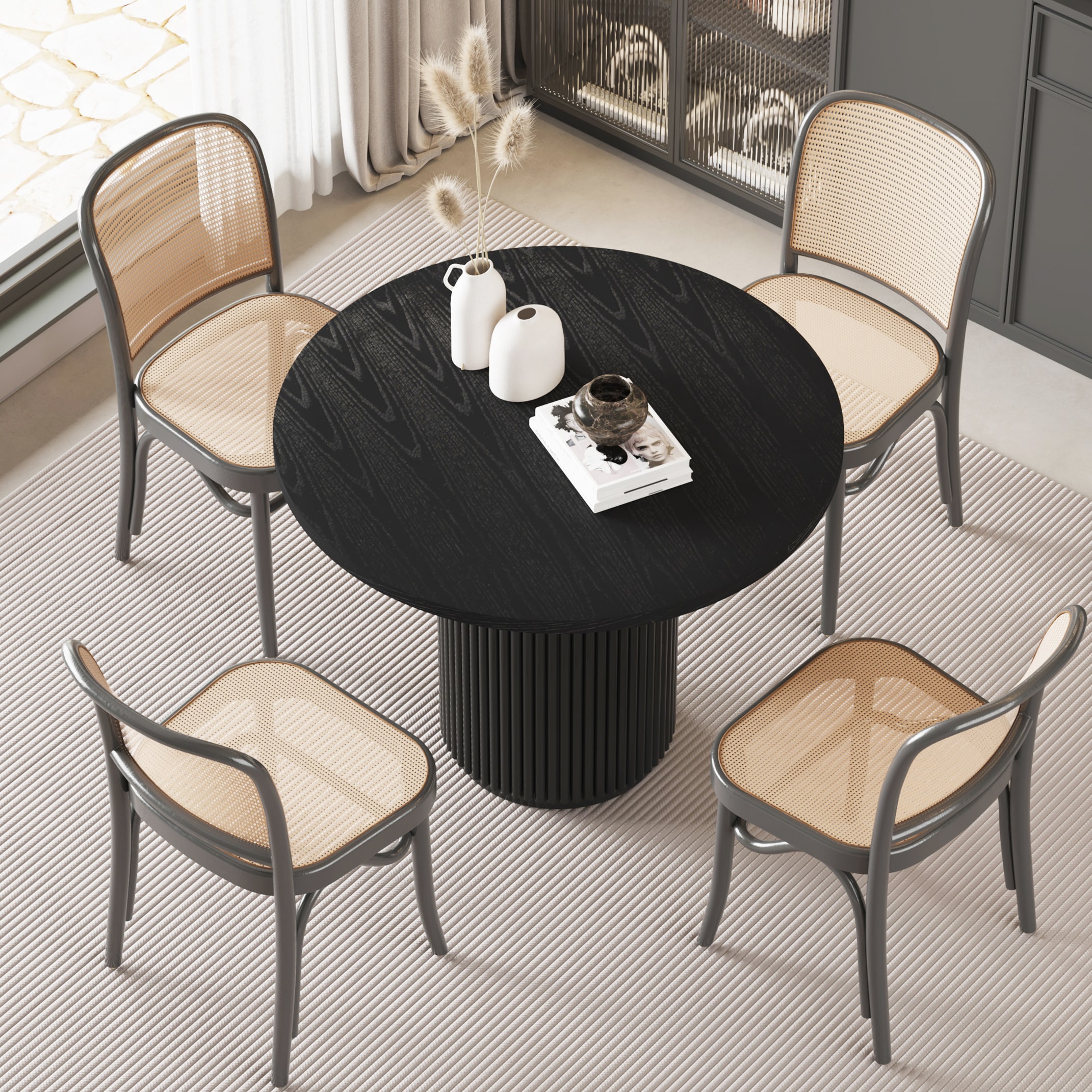 SIMTONAL KKDT6479B-BLK Dining-Tables - View #4