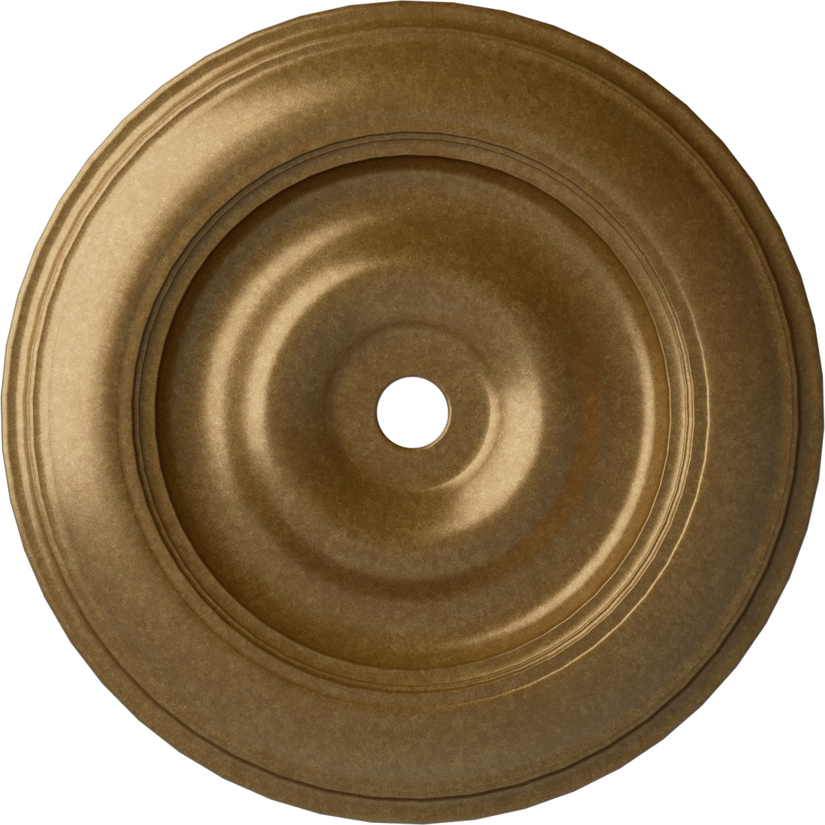 Ekena Millwork CM44CLPAS Classic 44.5-in W x 44.5-in L Painted Pale Gold Polyurethane Whole Ceiling Medallion
