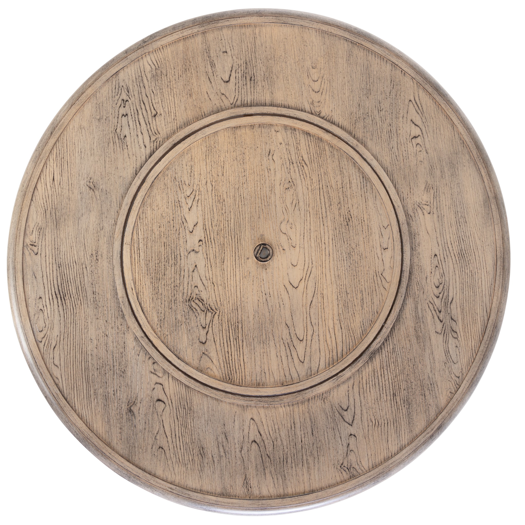 Thatcher Driftwood Aluminum Round Gas Fire Pit Table