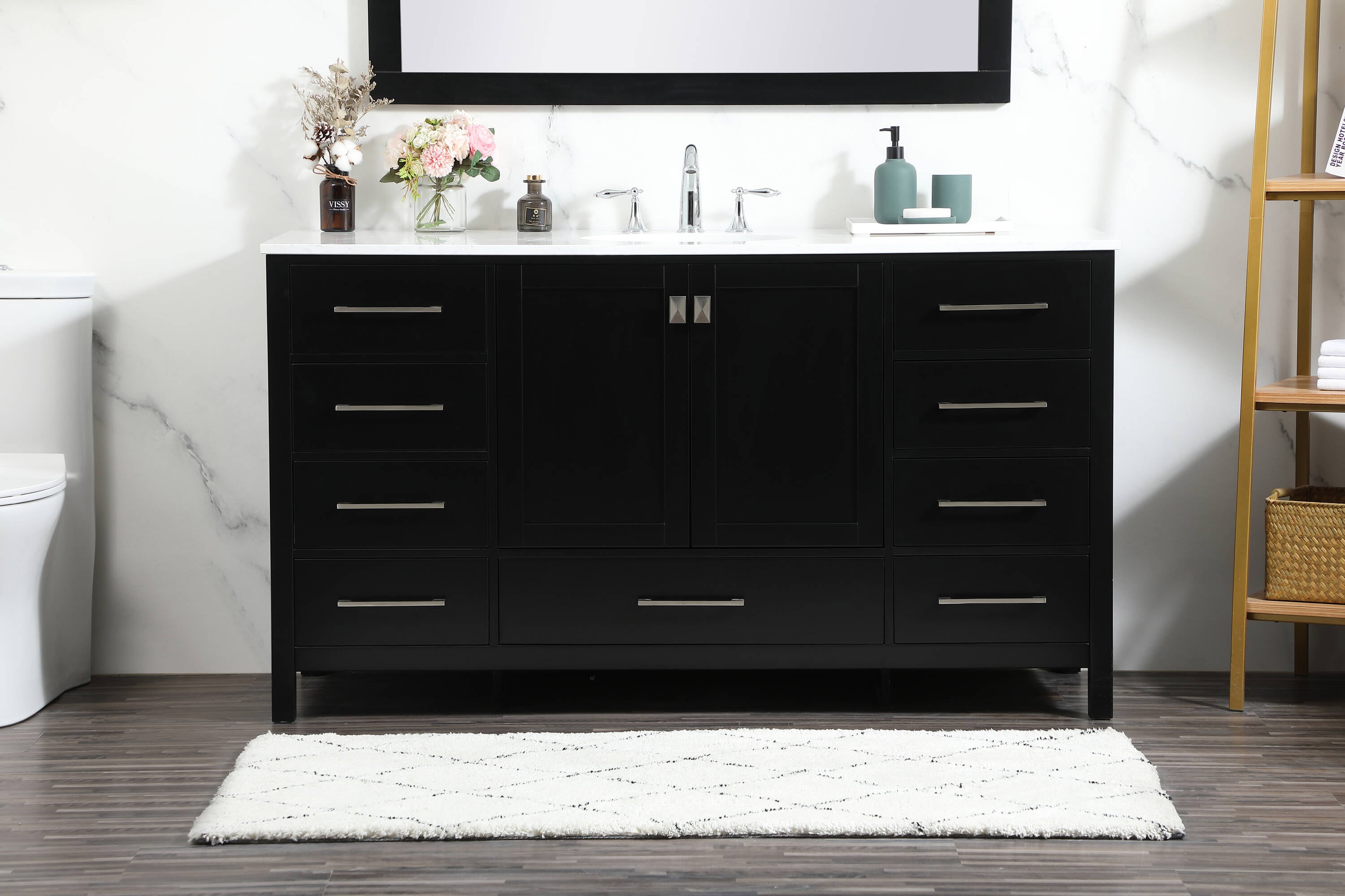 Elegant Decor HF56580BK Bath-Vanity-Combo - View #2