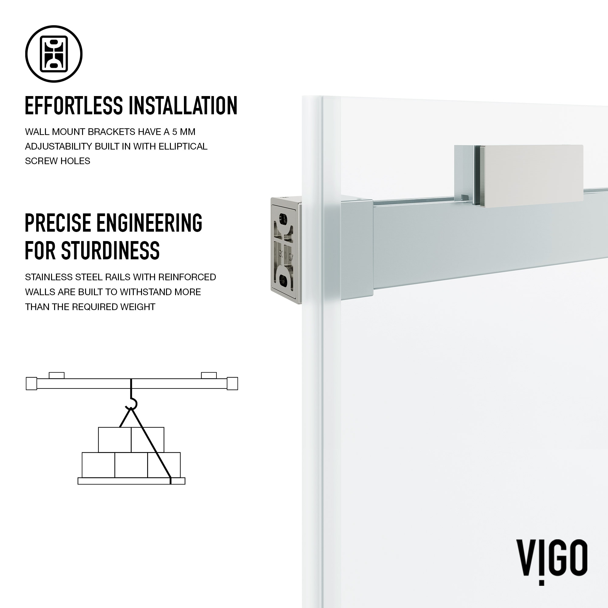VIGO VG6023CHCL6076 Shower-Doors - View #12