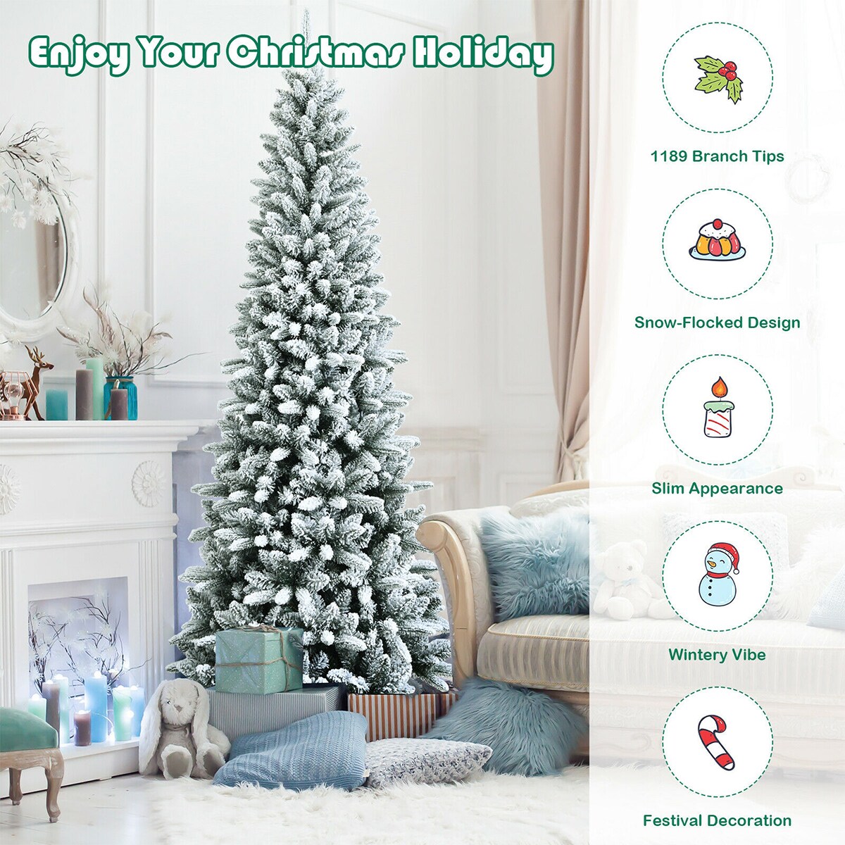 WELLFOR CM-HJY-23573 Artificial-Christmas-Trees - View #5