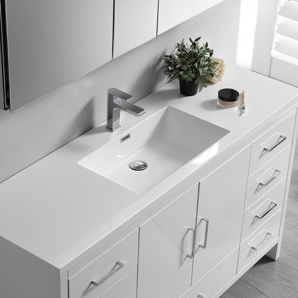 Fresca FCB9460WH-S-I Bath-Vanity-Combo - View #5