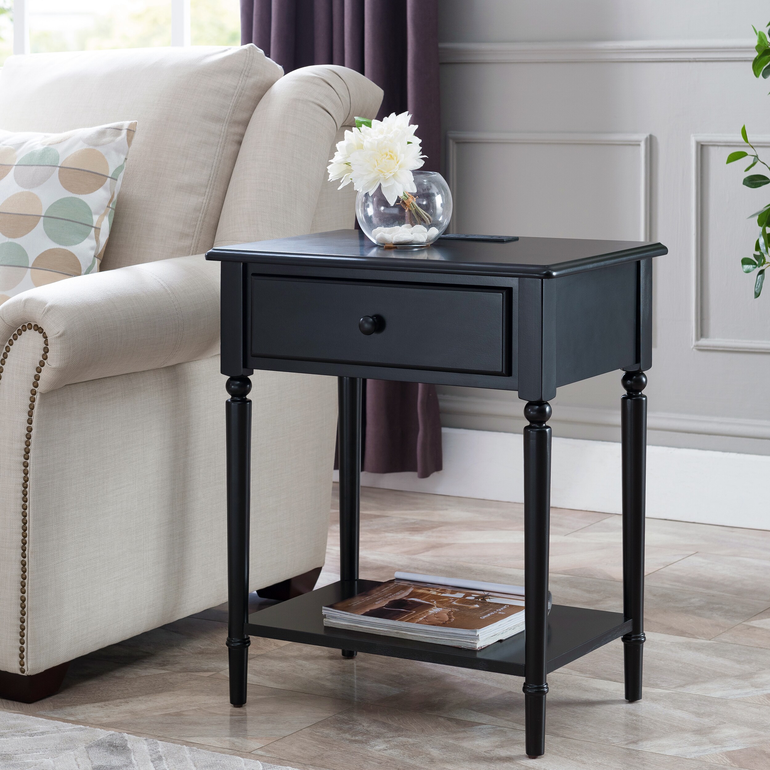 Leick Home 20022-BK nightstands - View #9