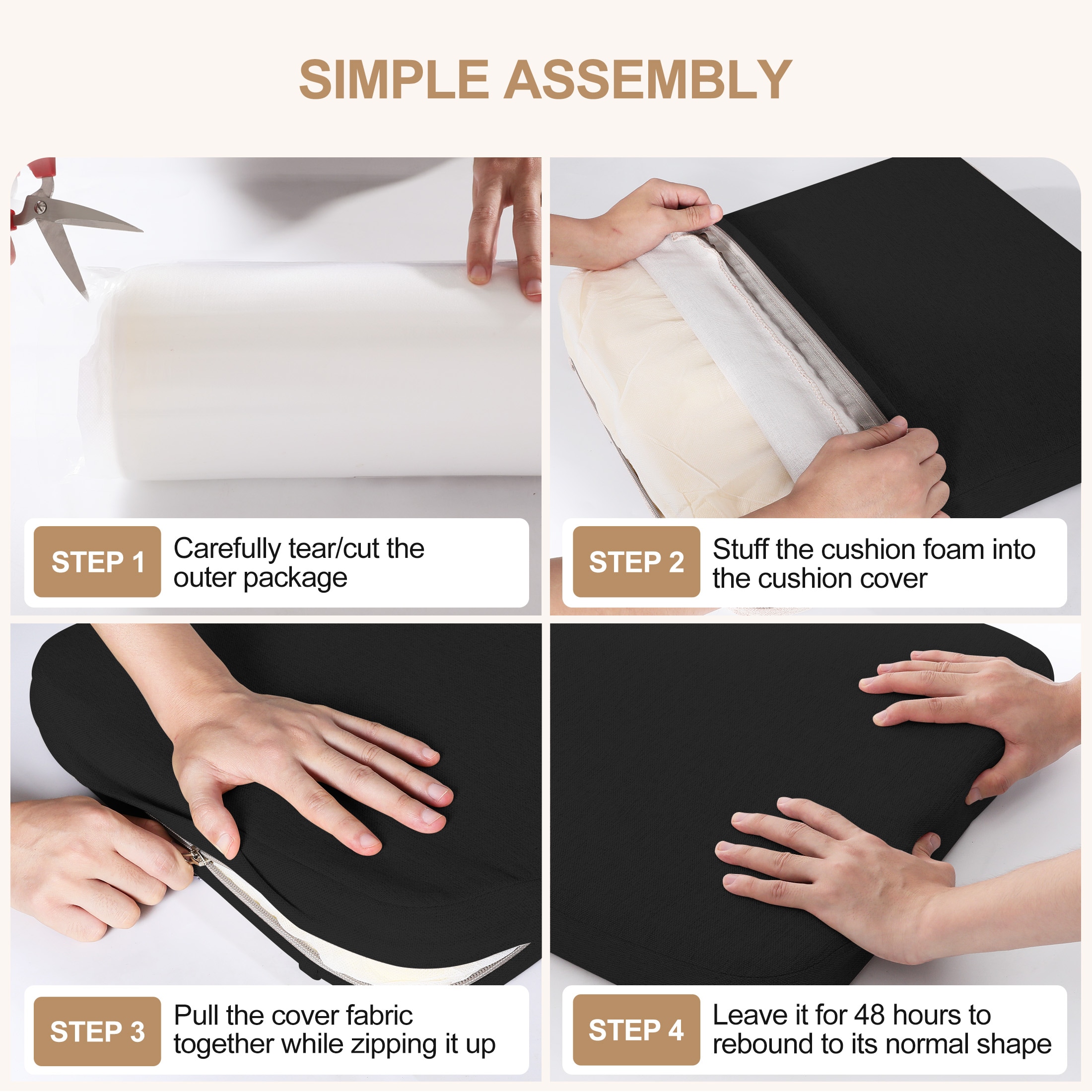 AAAAAcessories LS-DCCLS-HEI-2P Indoor-Chair-Cushions - View #9