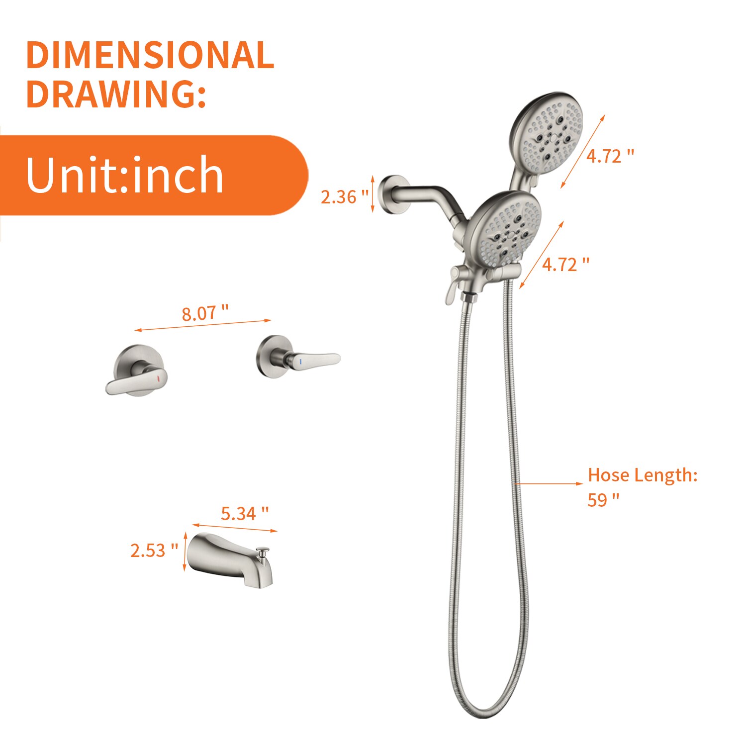 Dimakai DKBR8548A008624 Showerhead-Bar-Panels - View #7