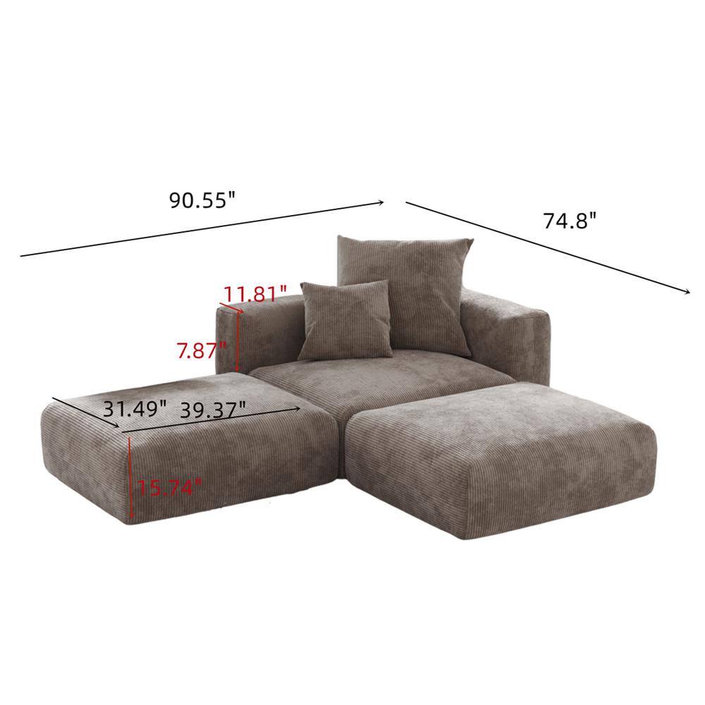 BuotiqHom DH-C1+2-126BR Sofas-Loveseats - View #3