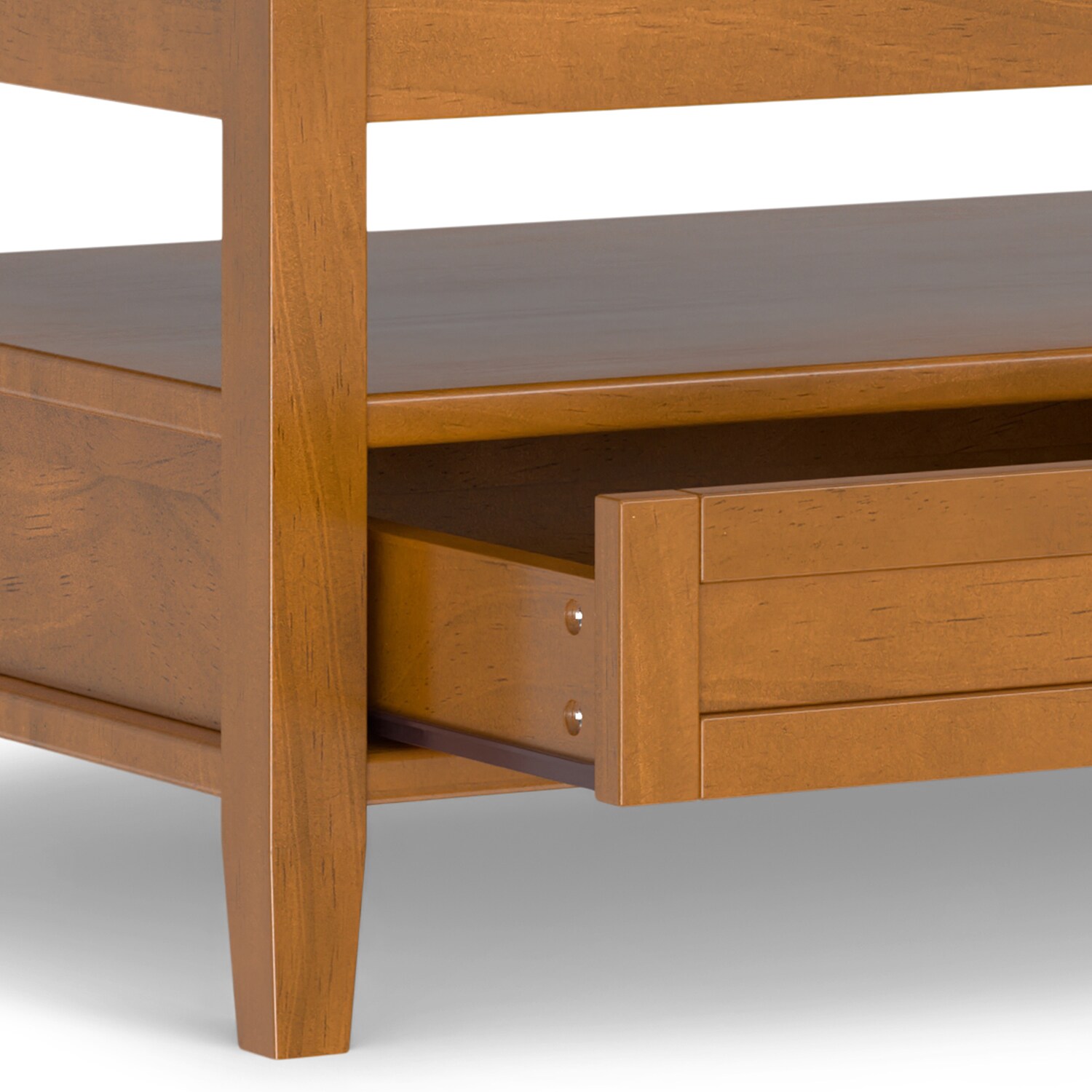 Light Golden Brown Solid Wood Lift-Top Coffee Table with Storage