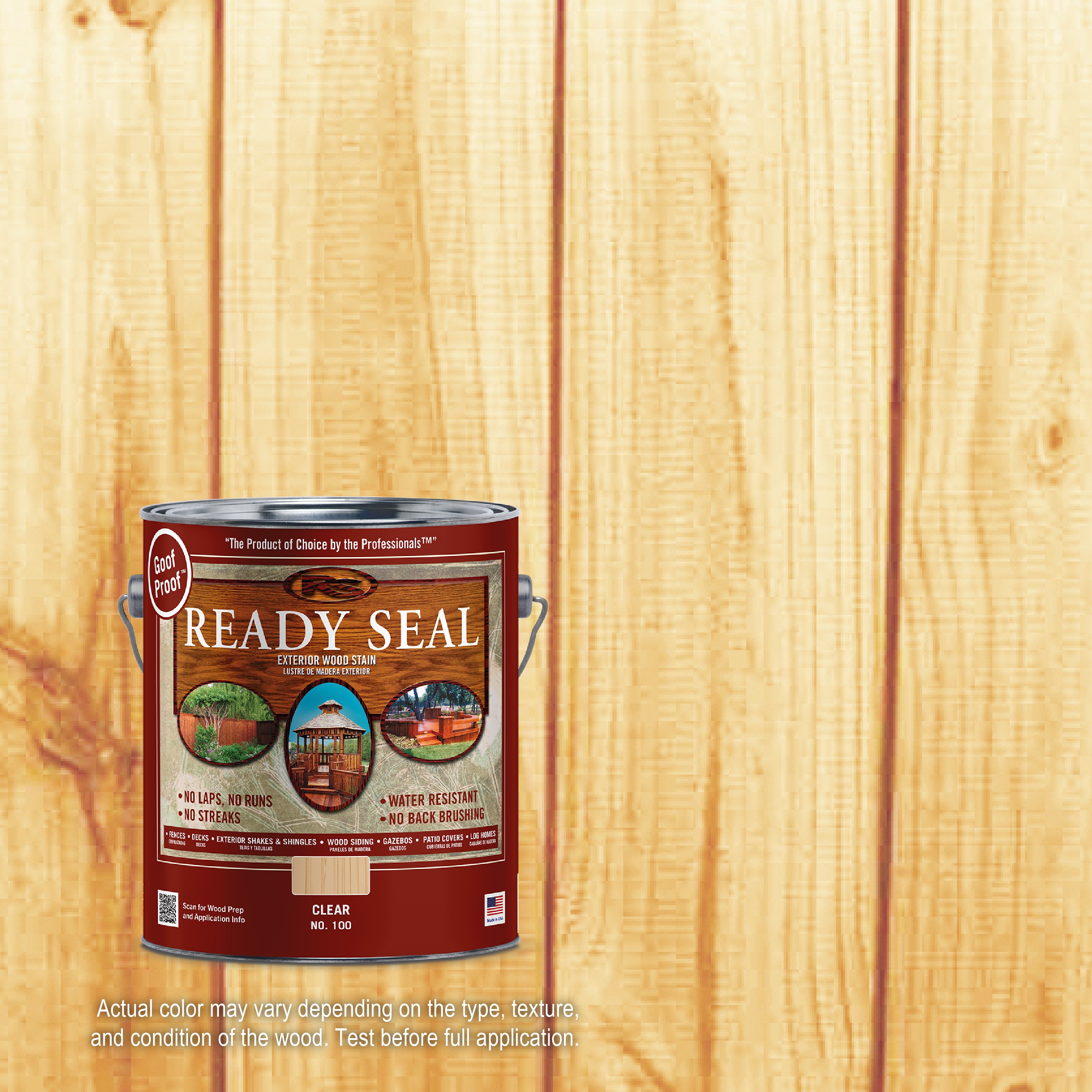 Ready Seal Pre-Tinted Clear Semi-transparent Exterior Wood Stain and Sealer in One ( 1-gallon )