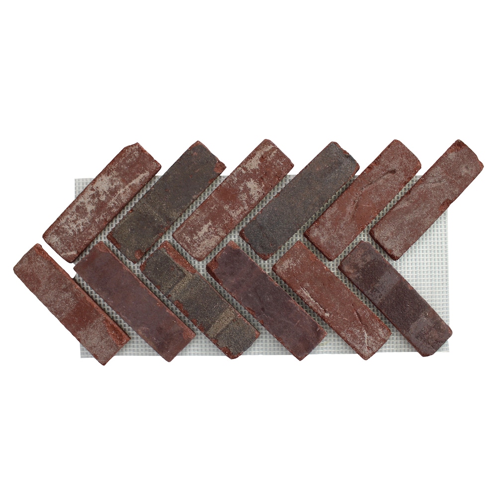 Old Mill Thin Brick Systems BWH-370048CS Old Mill Brick 12.5-Inches x 28-Inches Rosewood Brick Veneer Panel 8.7 Square feet