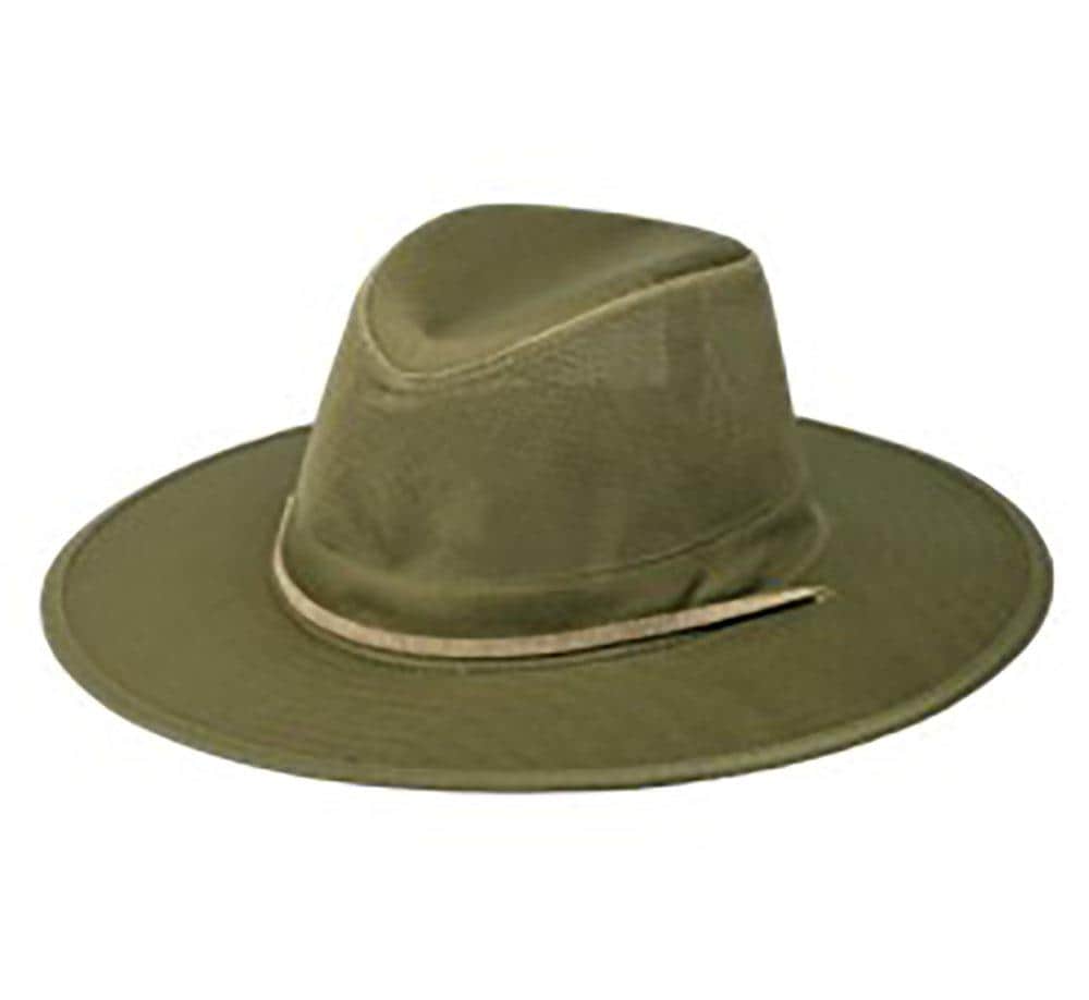 OLE Men's Olive Cotton Wide-brim Hat at