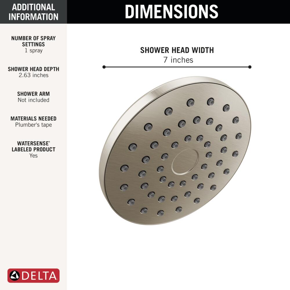 Delta 75100SN Fixed-Showerhead - View #4