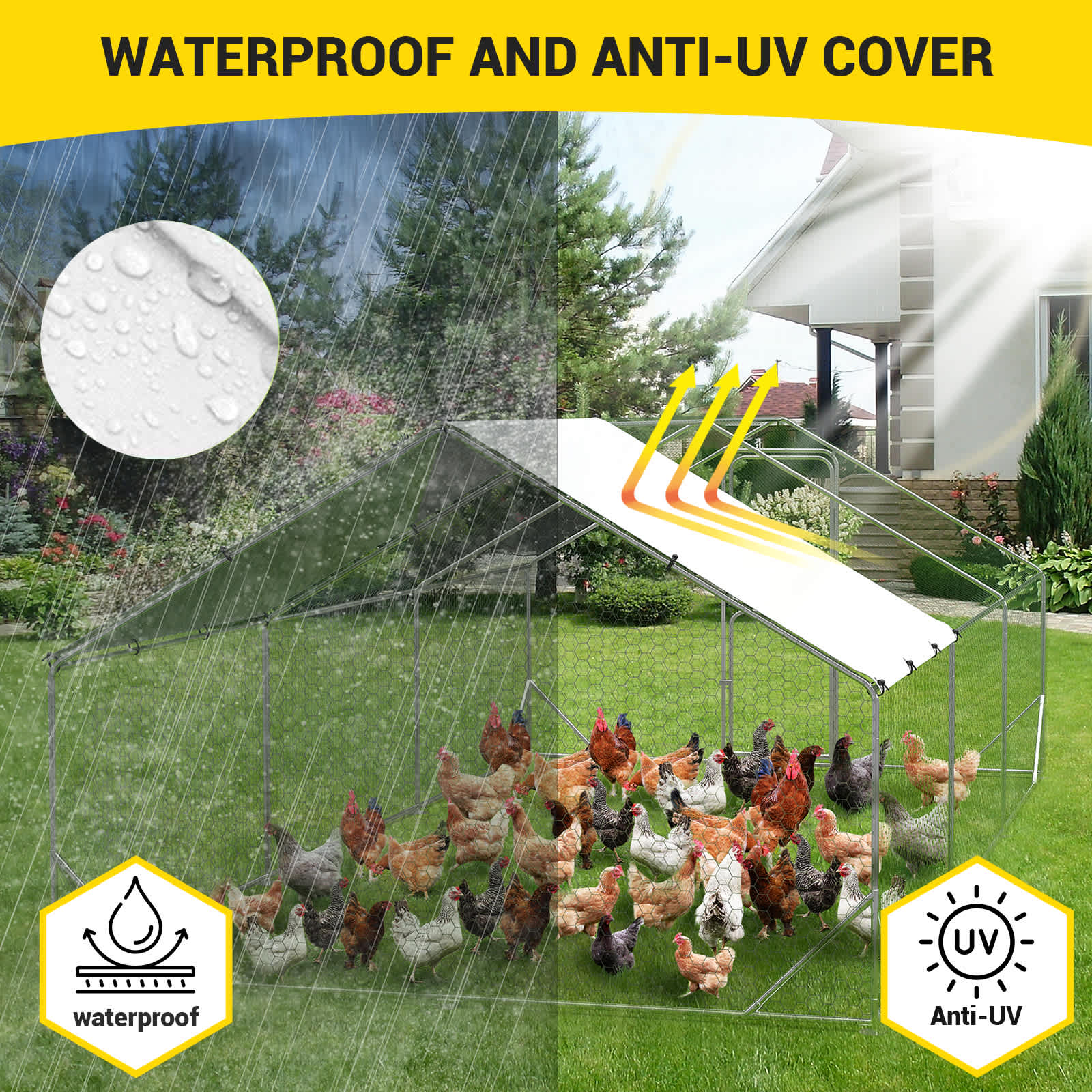 Qeetex WLS-PHO-15UBN4N2 Chicken-Coops-Rabbit-Hutches - View #3