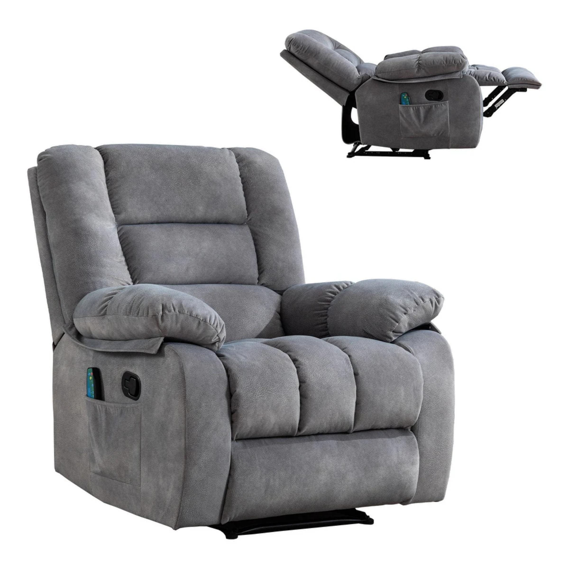 Bestier USLOW-L502637E-LGRY recliners - View #7